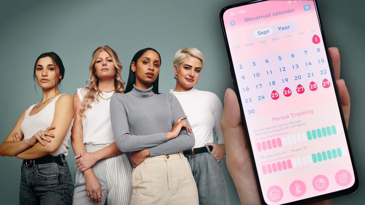 Die Menstruationssynchronisation gibt es nicht.