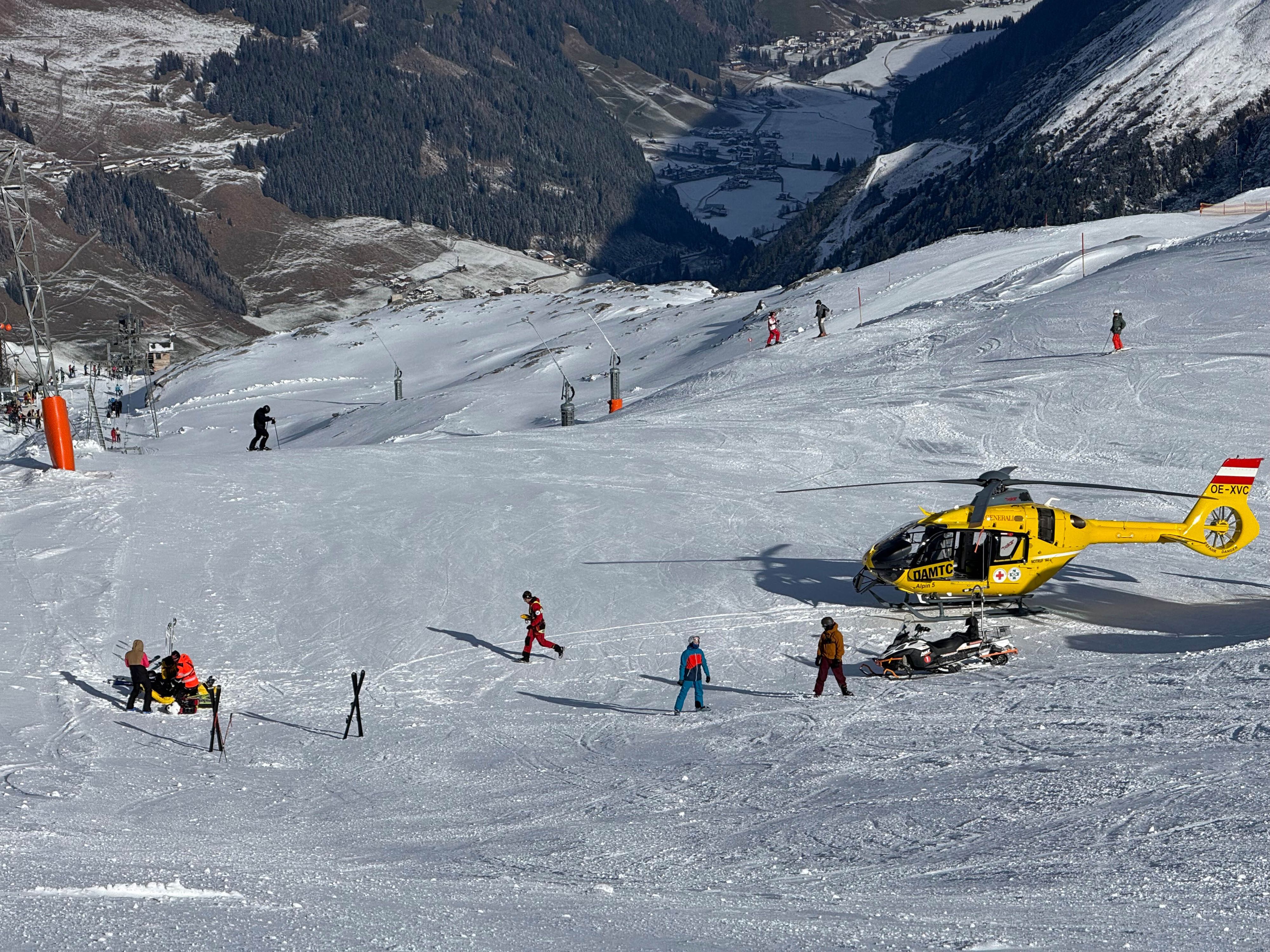 Viele Verletzte mussten mit dem Rettungshubschrauber ins Spital geflogen werden.&nbsp; Archiv- und Symbolbild