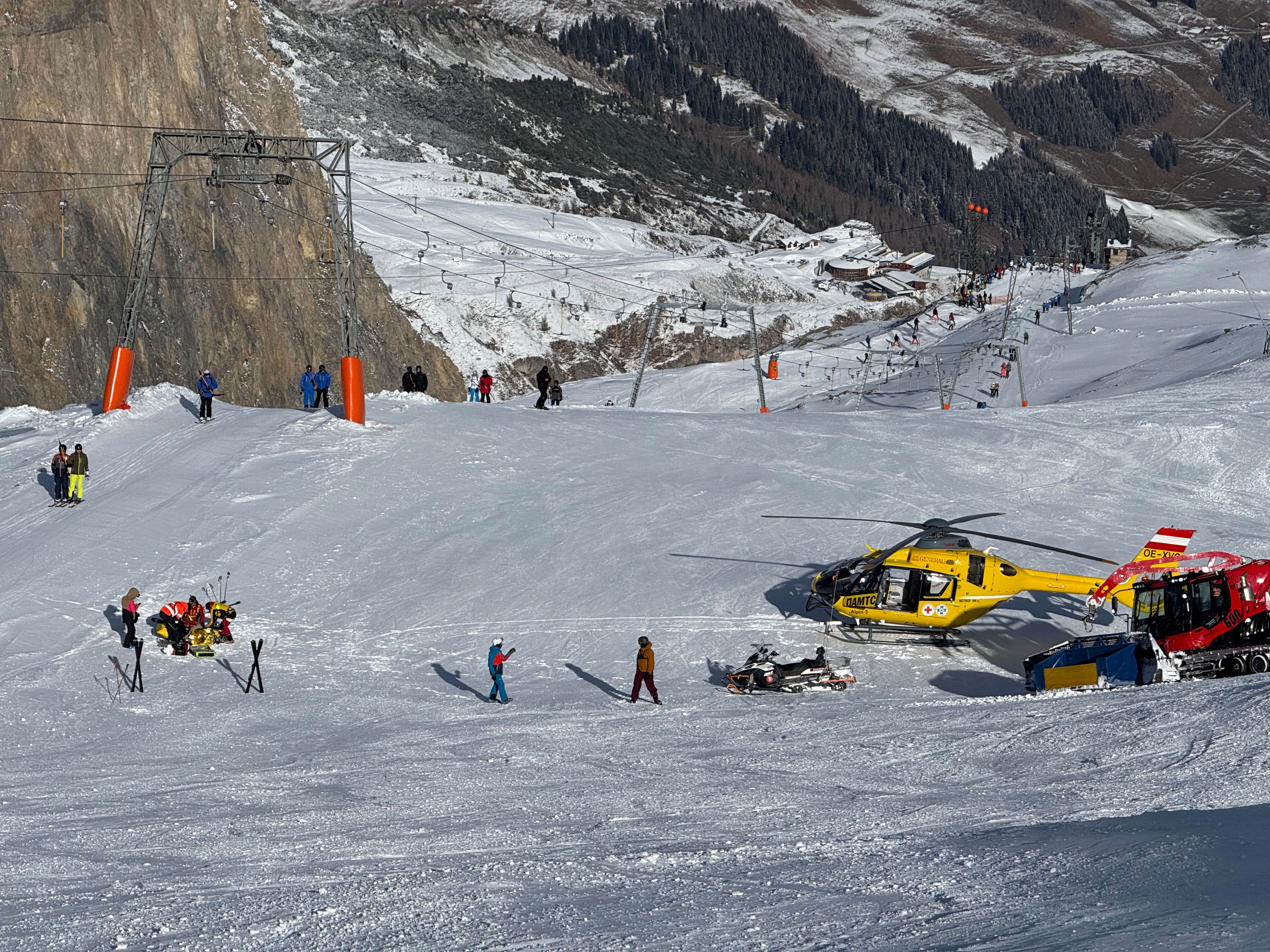 Auf der Piste kam es zu einem Zusammenstoß. Symbolbild.