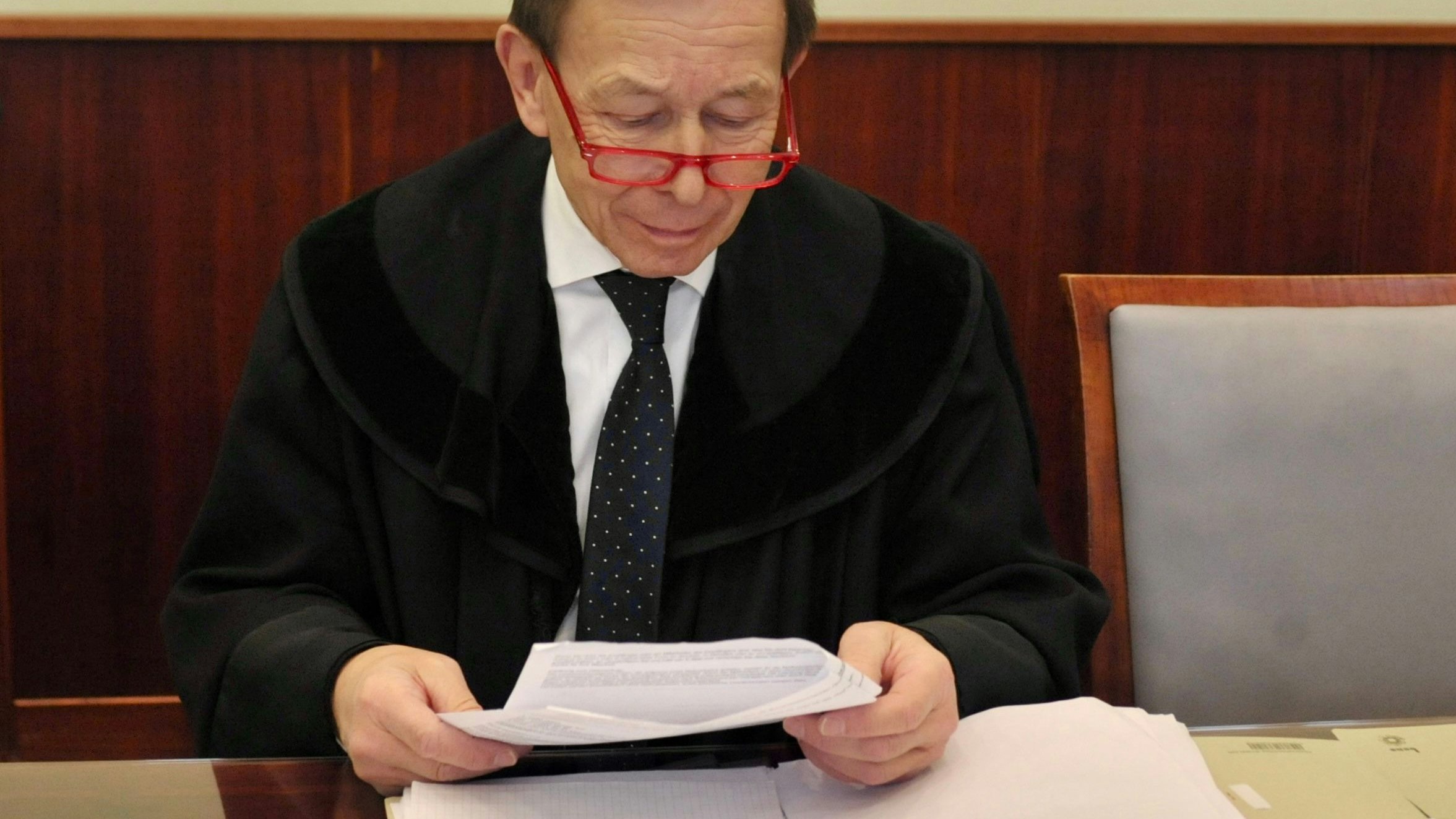 Rudi Mayer im Gerichtssaal in Wr. Neustadt (NÖ)