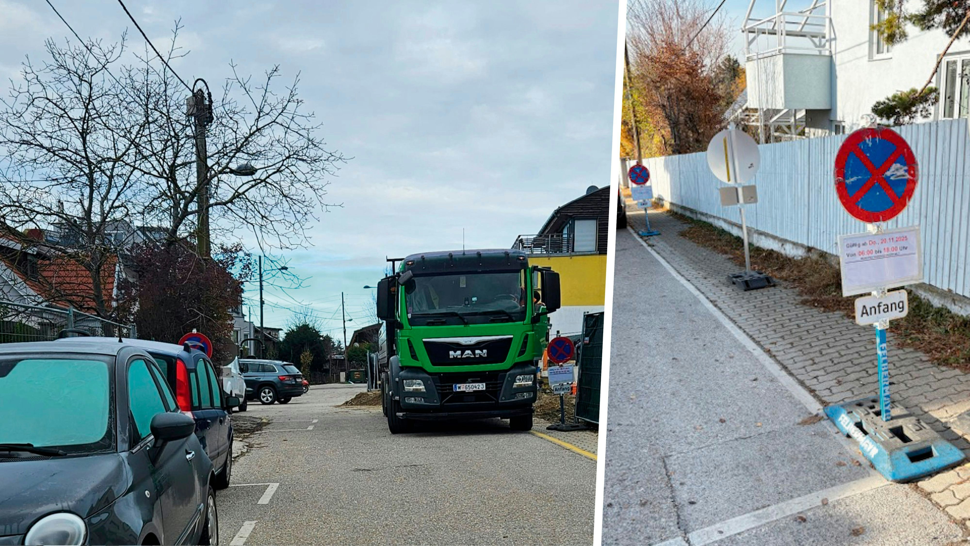 Heute.at - Anrainer sauer – Parkplatz-Kollaps wegen Baustelle