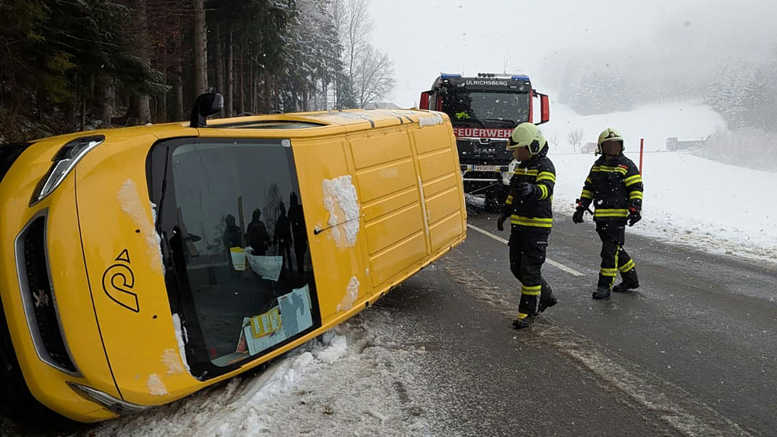 Heute.at - Schneefall ohne Ende – dann verunglückt Paketzusteller