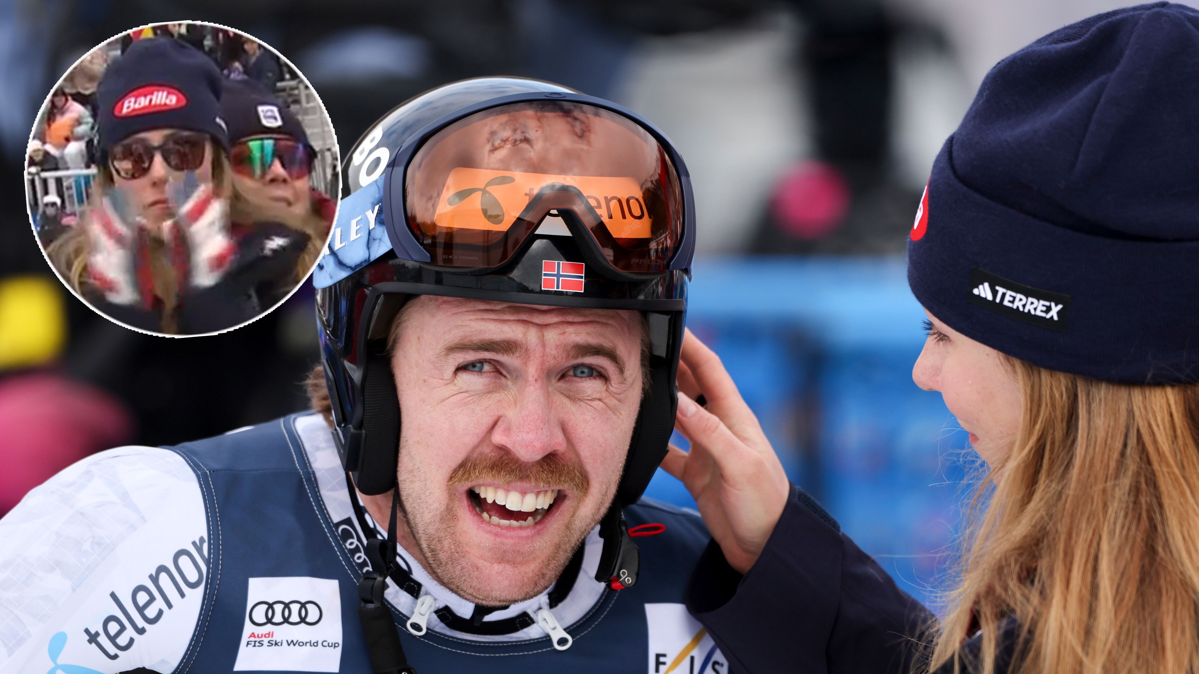 Mikaela Shiffrin weint vor Rührung über das Comeback von Freund Aleksander Aamodt Kilde.