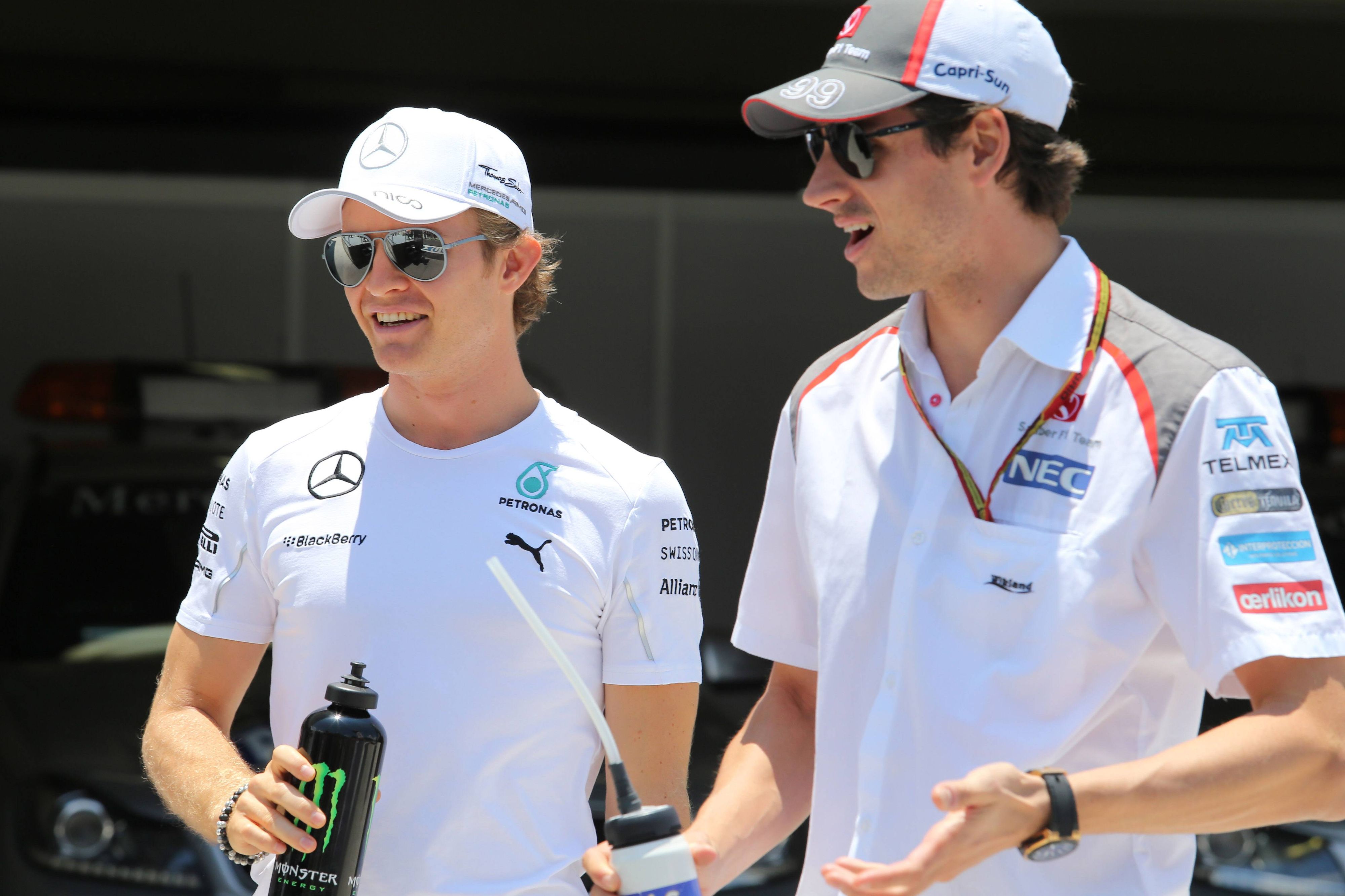 Nico Rosbberg und Adrian Sutil.