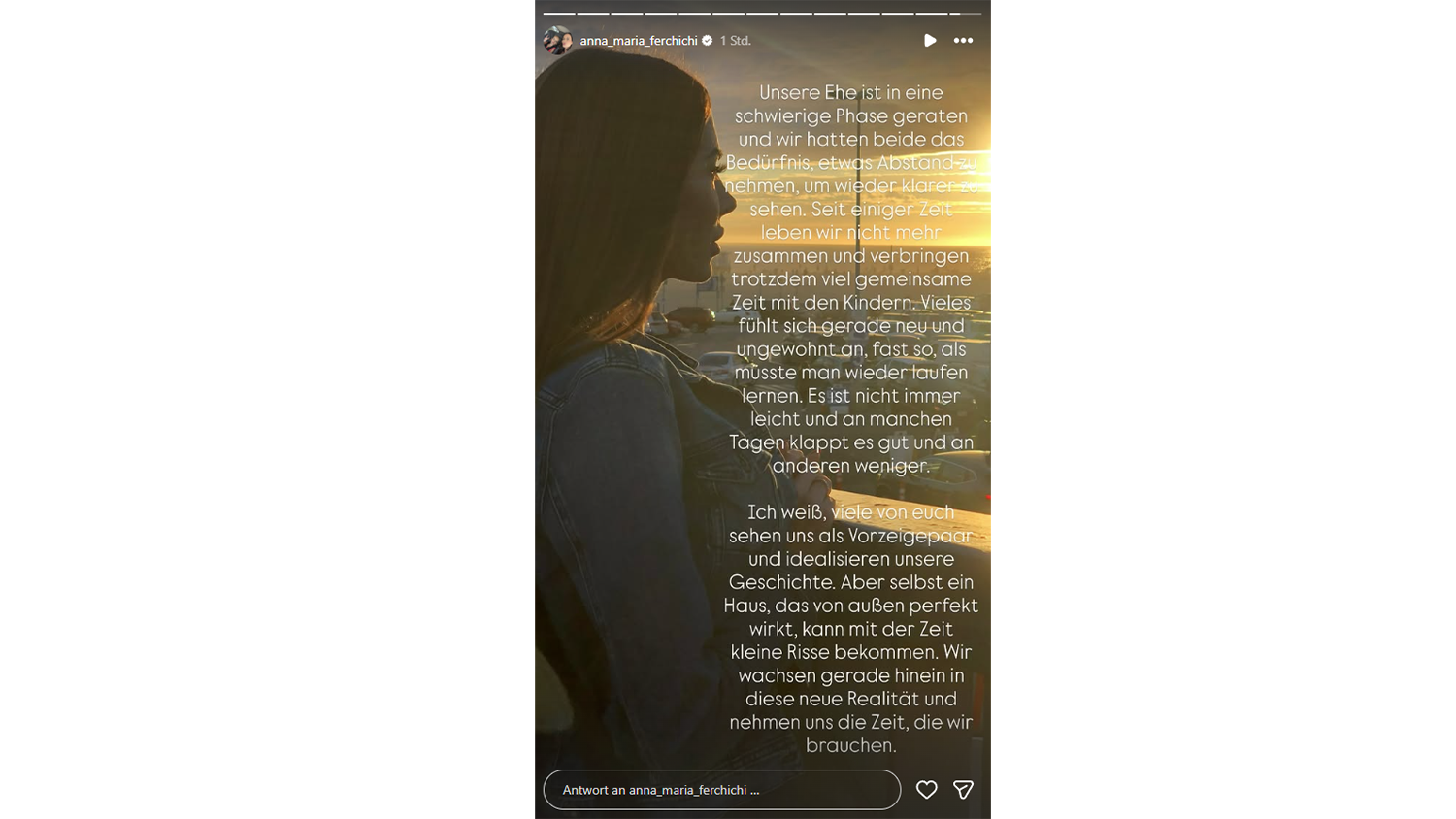 Anna Maria Ferchichi findet klare Worte auf Instagram.