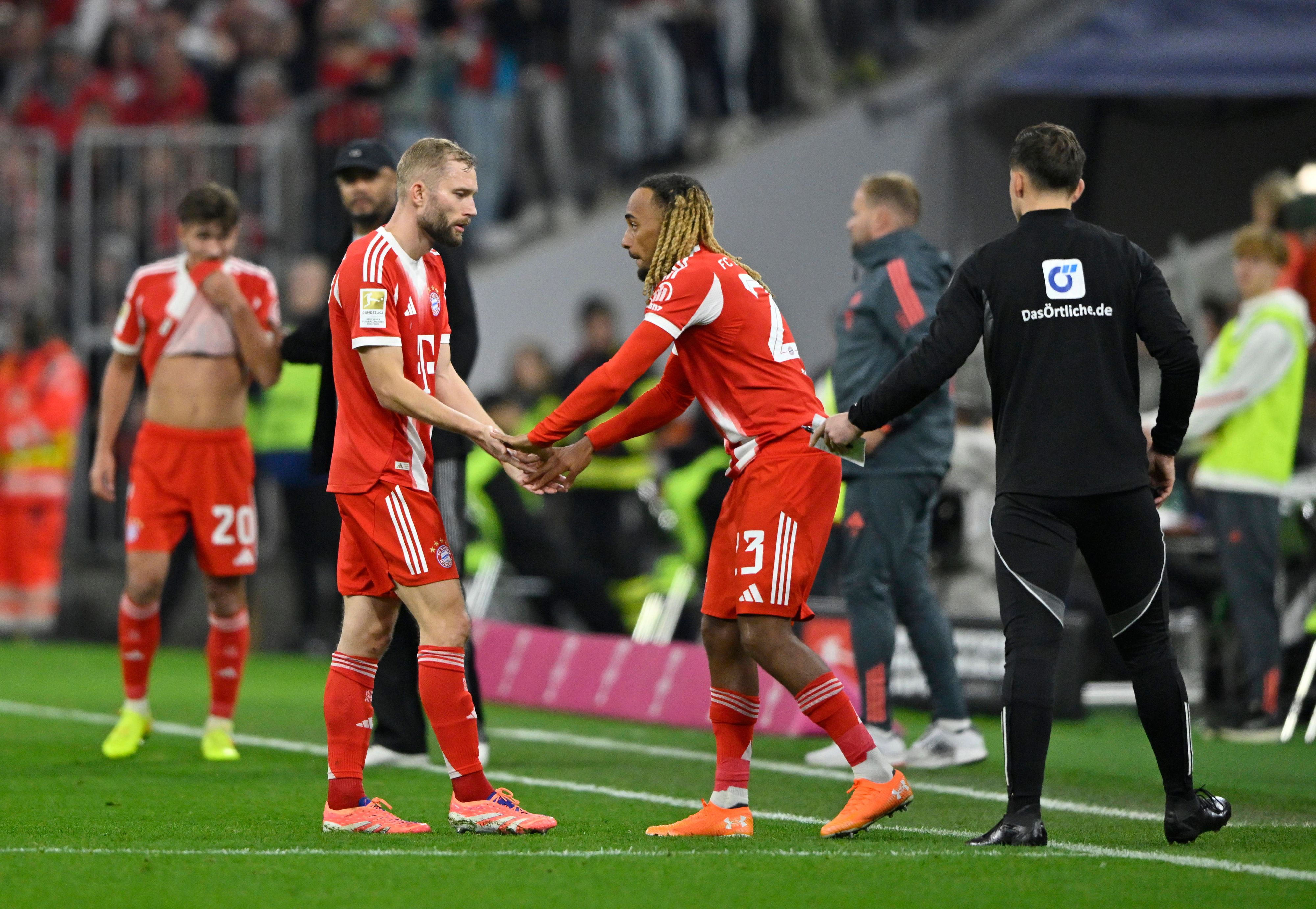 Konrad Laimer und Sacha Boey