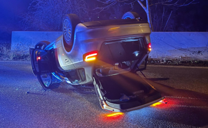 Heute.at - Vibration am Lenkrad – dann überschlägt sich Audi