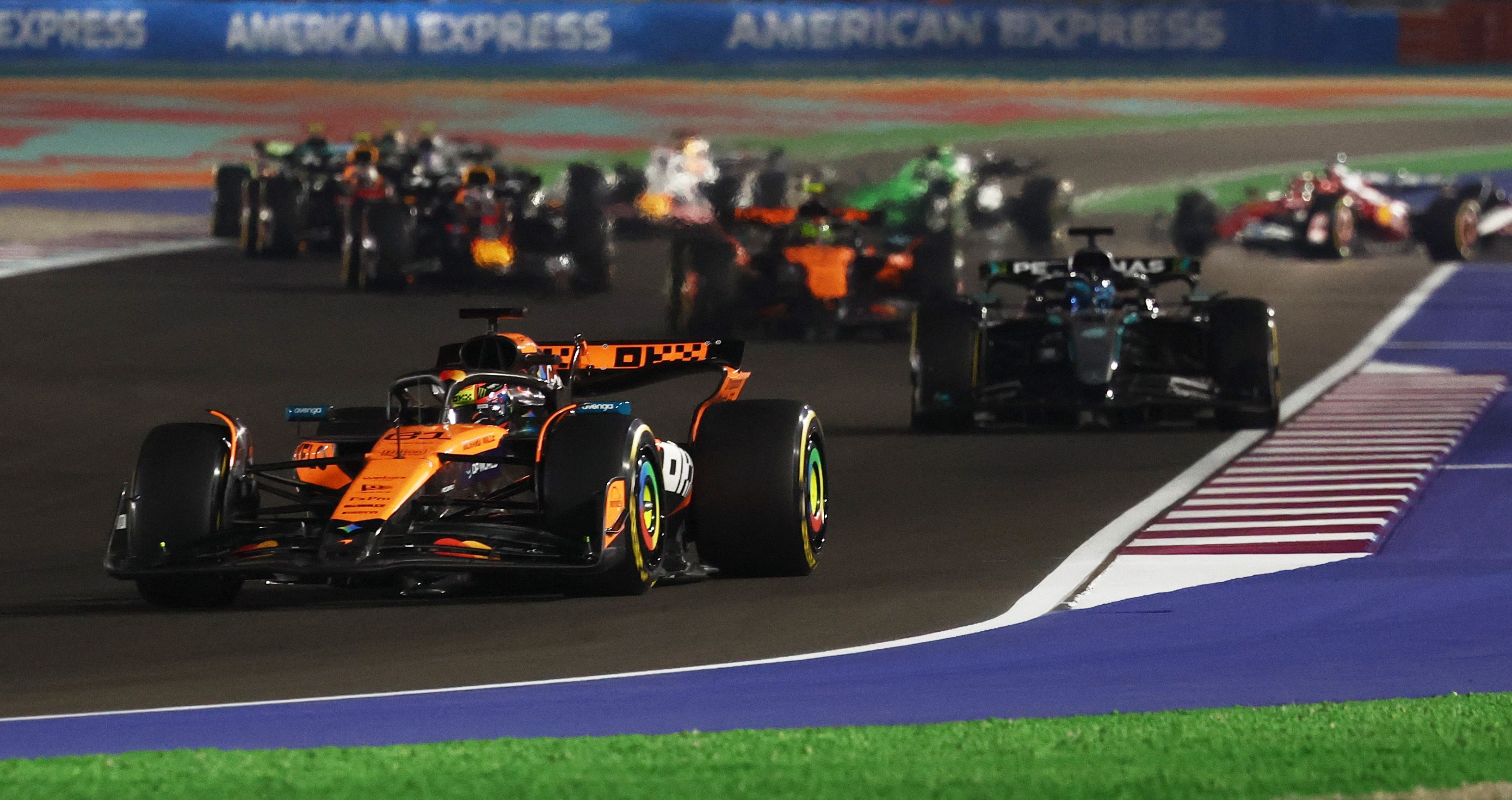 McLaren-Star Oscar Piastri im Sprint von Katar. 