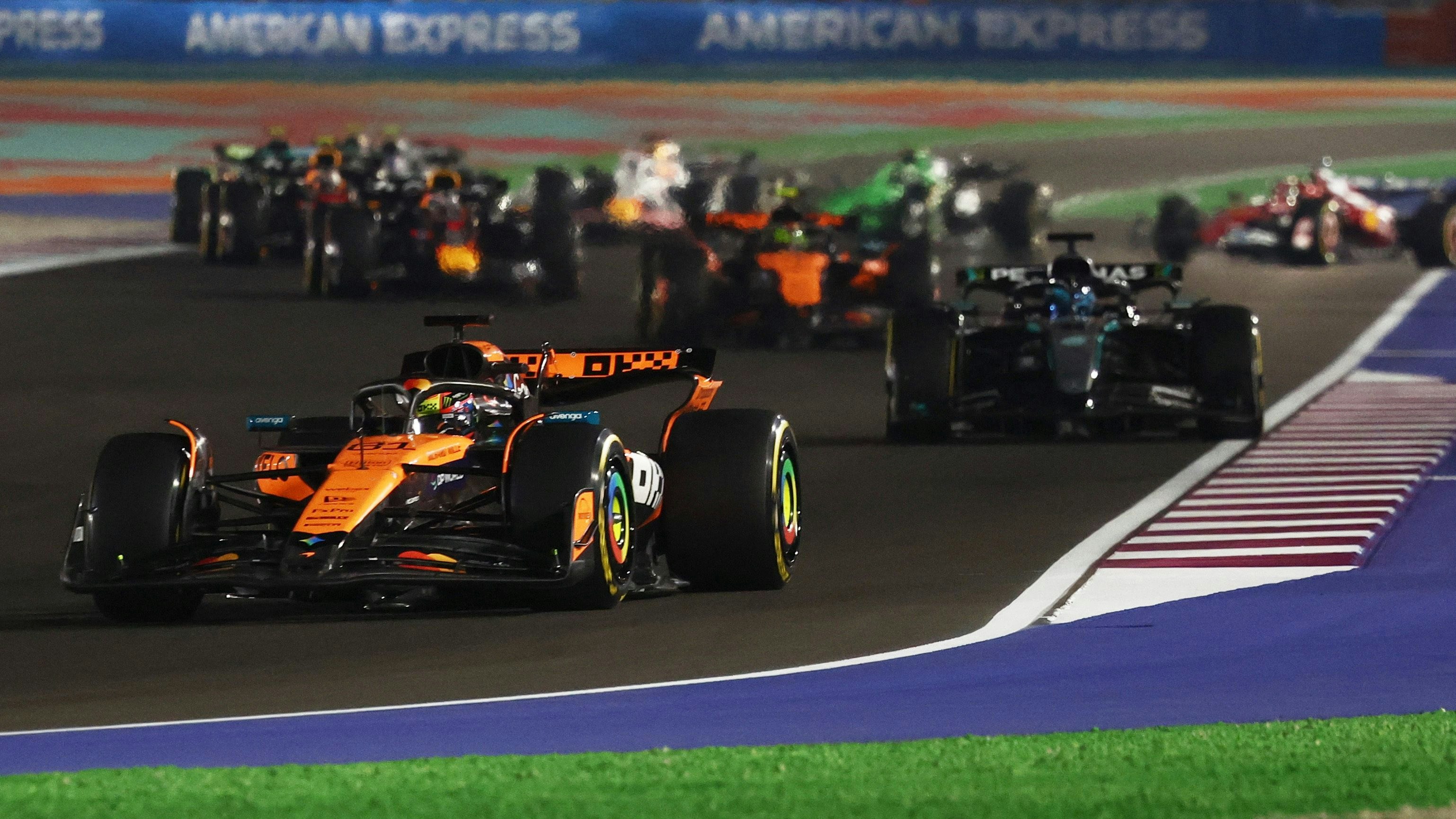 McLaren-Star Oscar Piastri im Sprint von Katar. 