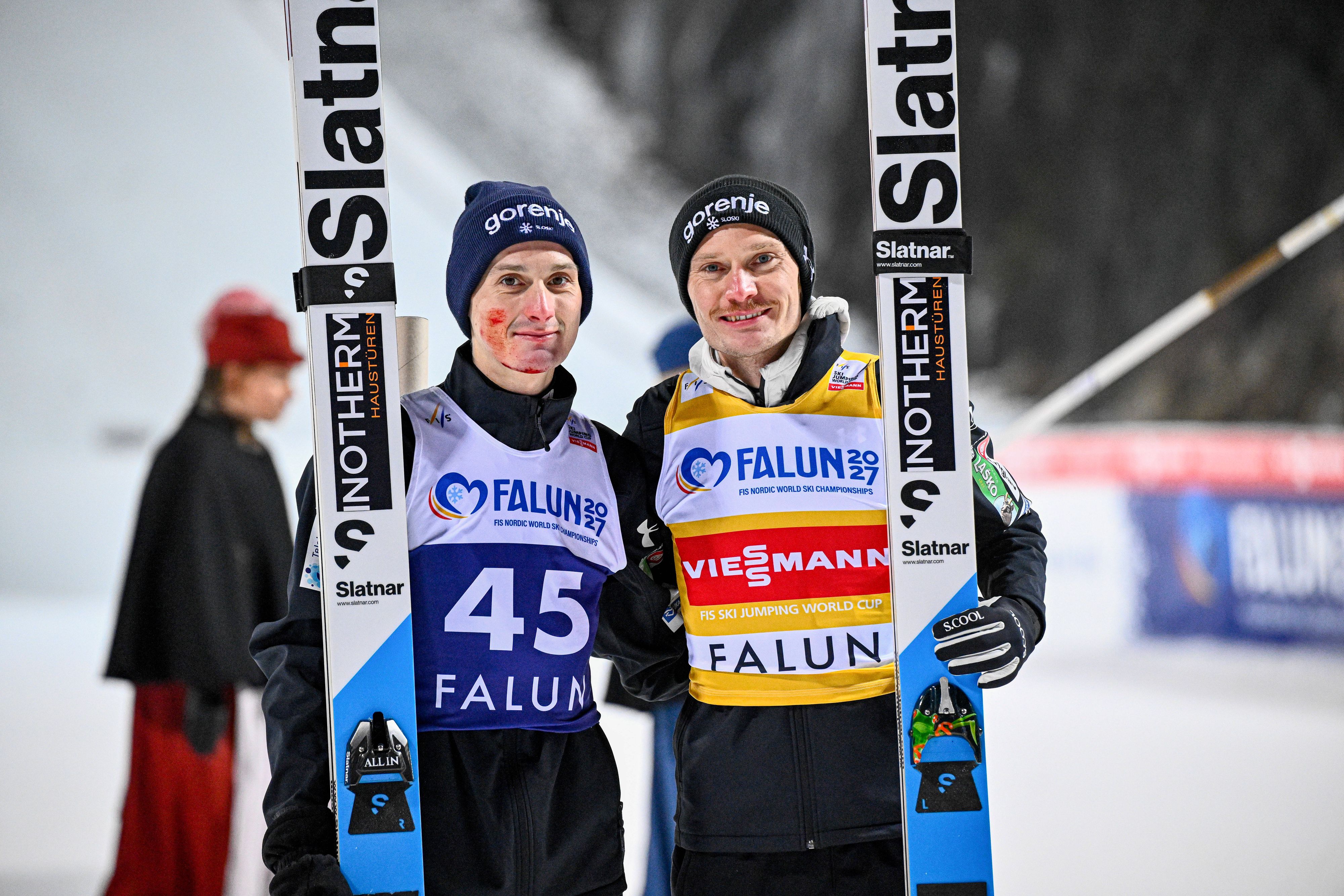 Domen Prevc und Anze Lanisek 