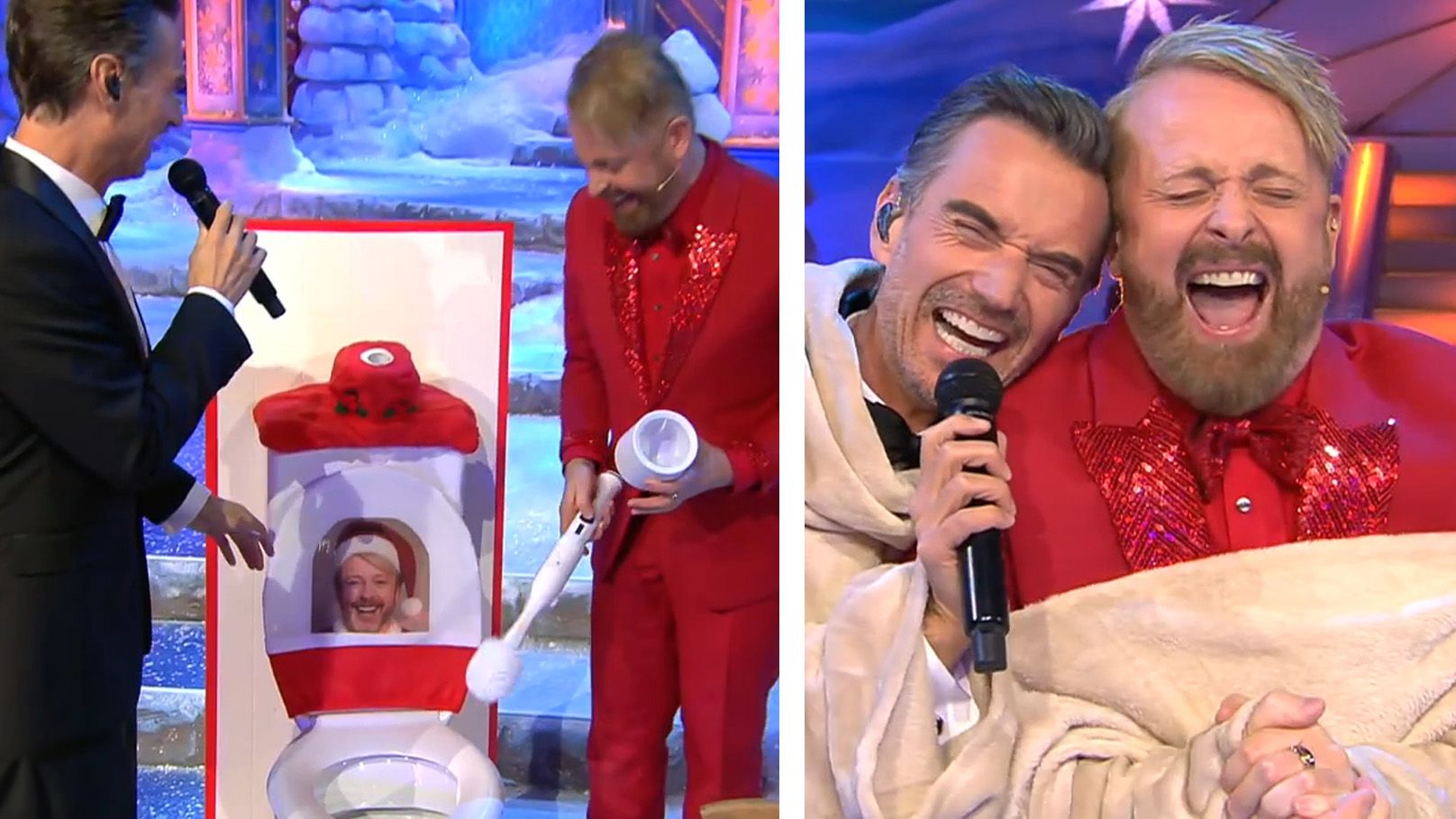 Heute.at - Ross putzt Klo im ORF – dann kuschelt er mit Florian