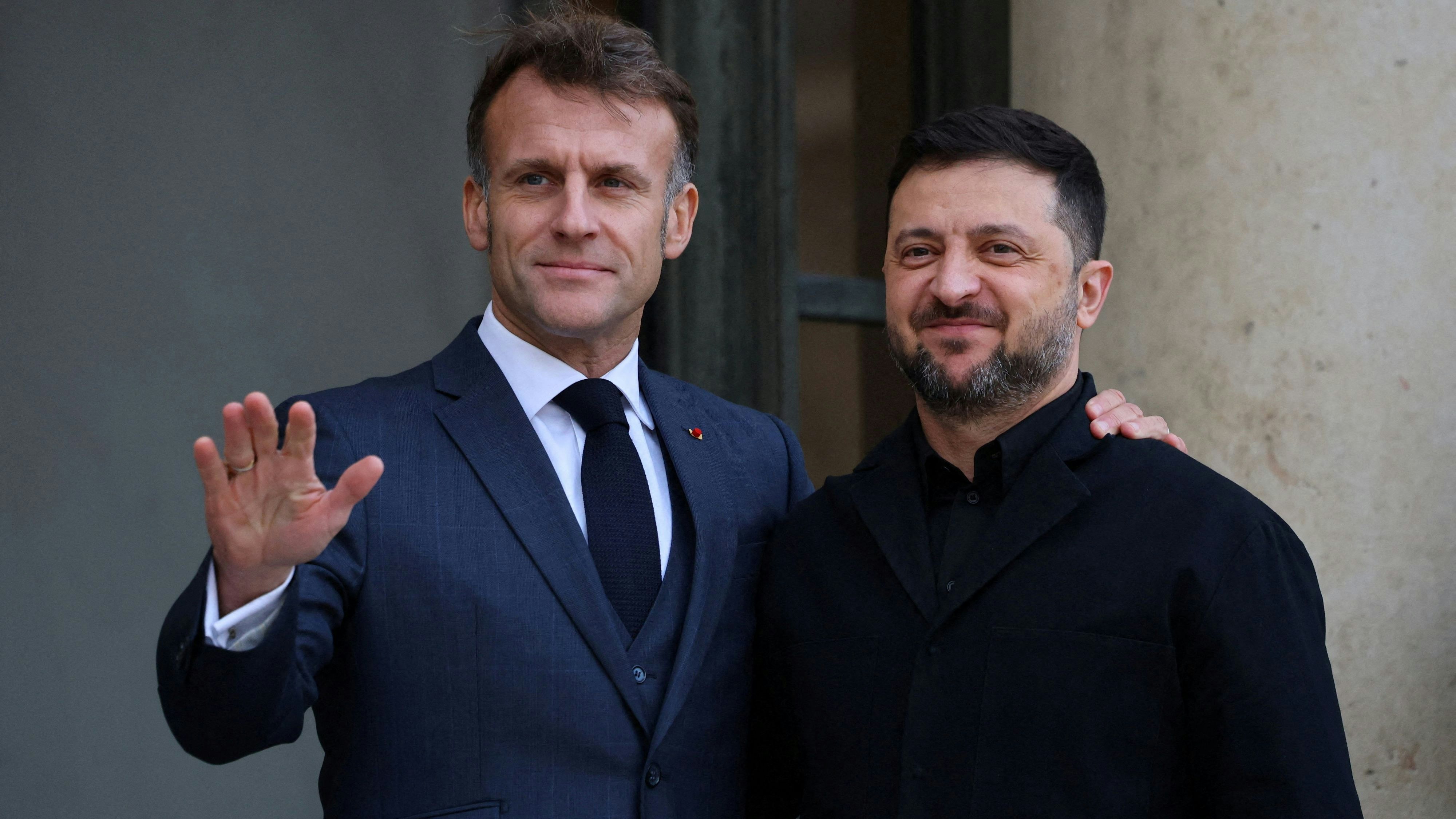 Heute.at - Macron und Selenskyj beraten über Frieden in Ukraine