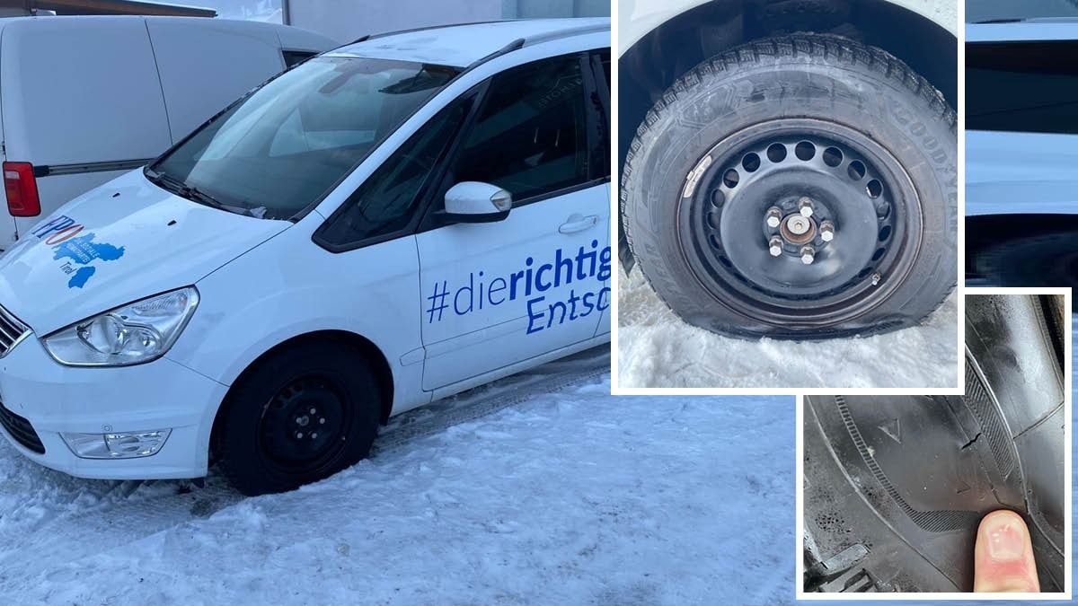 Heute.at - Reifen von FPÖ-Auto zerstochen: Das ist völlig irre