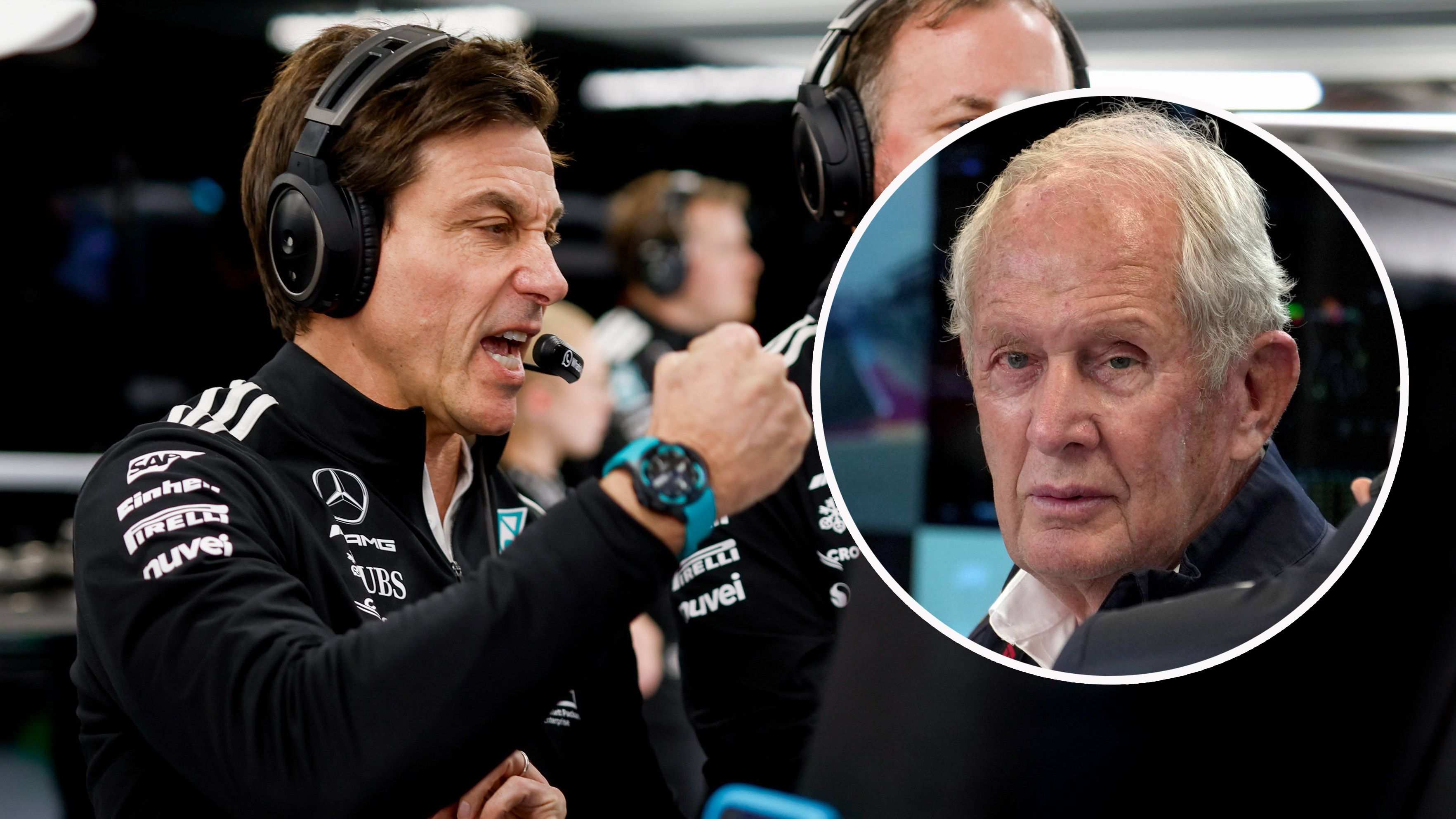 Zwischen Toto Wolff und Helmut Marko sprühen im Saisonfinish die Funken.