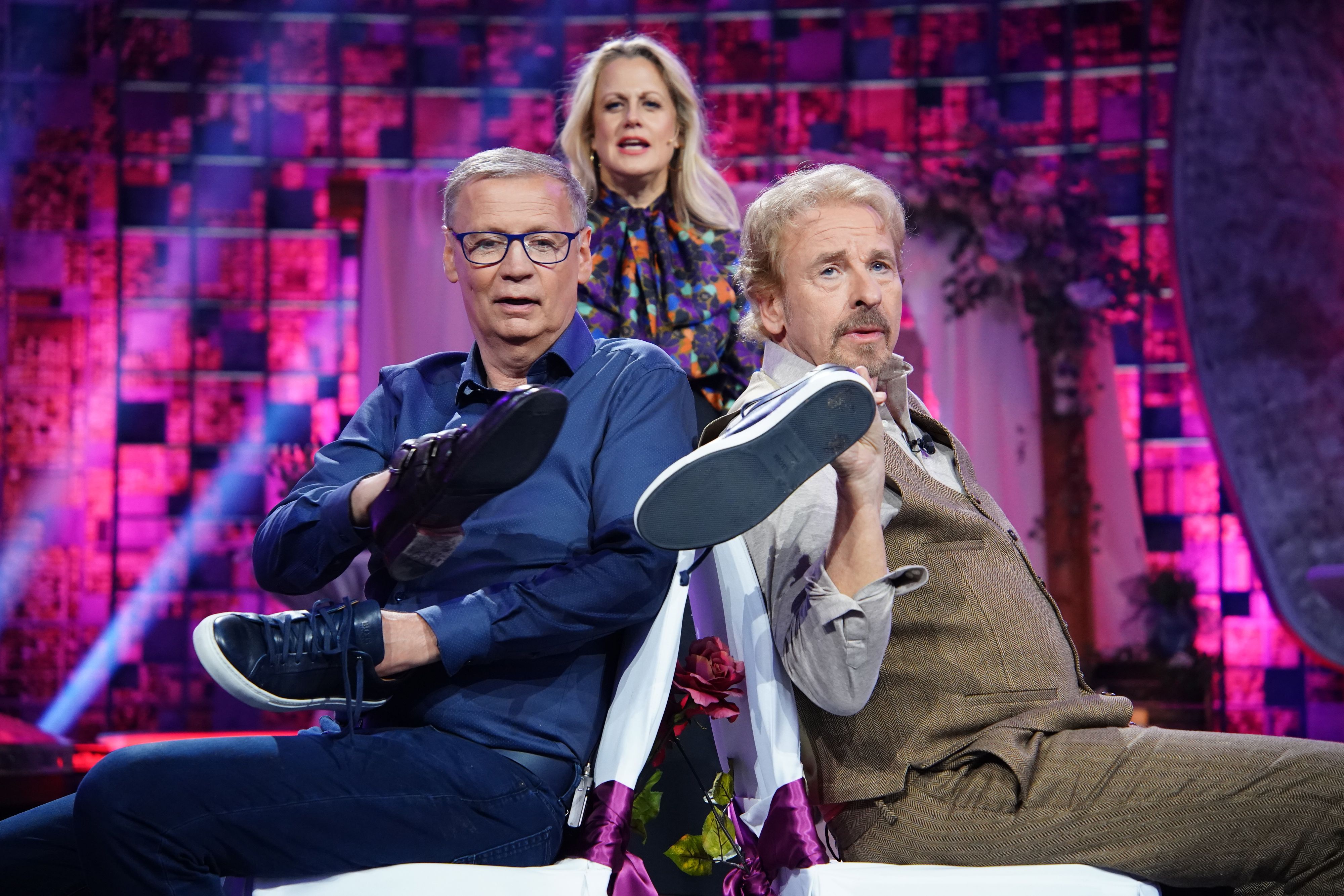 Wird am 6. Dezember zum letzten Mal ausgestrahlt: Die RTL-Show "Denn sie wissen nicht, was passiert" mit Thomas Gottschalk, Günther Jauch und Barbara Schöneberger