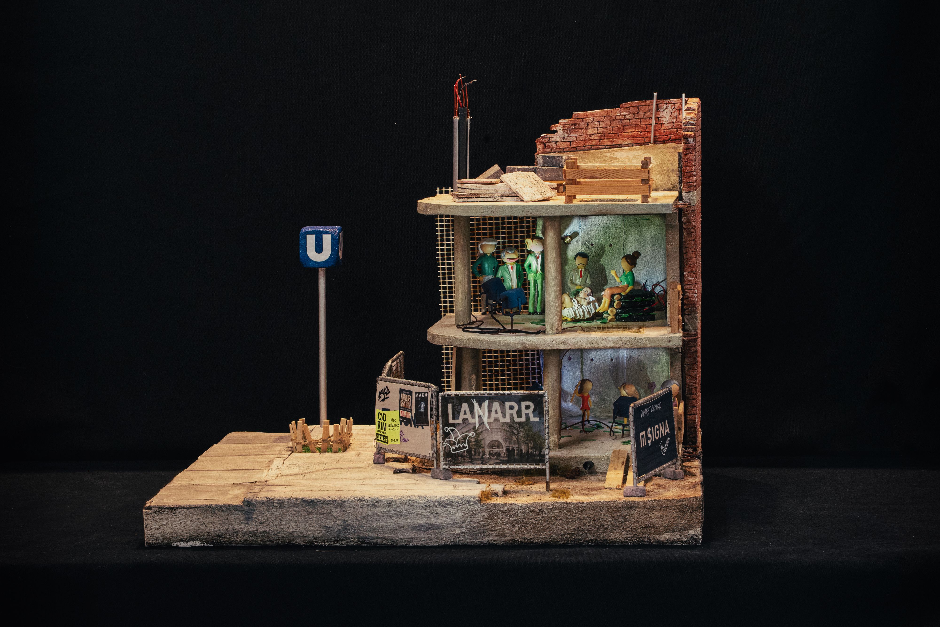 Eine Weihnachtskrippe der etwas anderen Art.