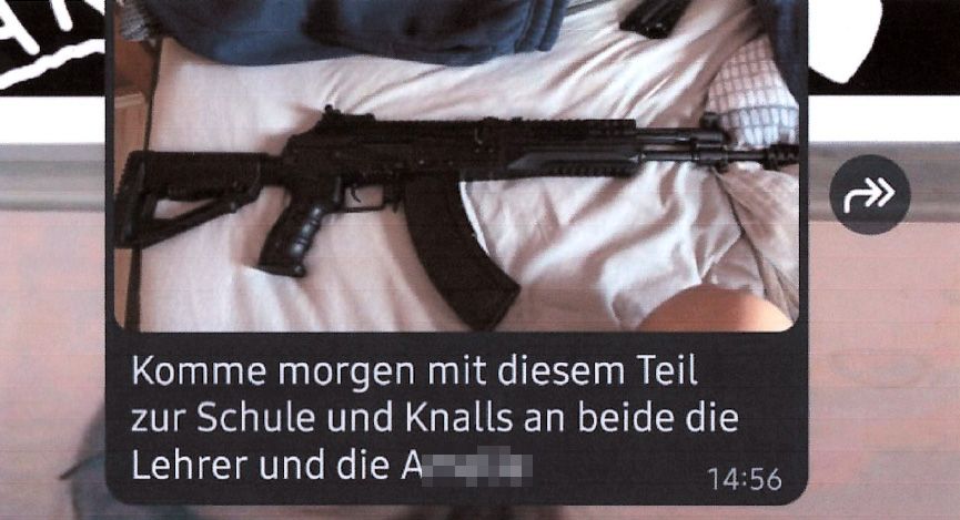 Die Nachricht des 13-Jährigen in der WhatsApp-Gruppe blieb fast völlig ohne Konsequenz