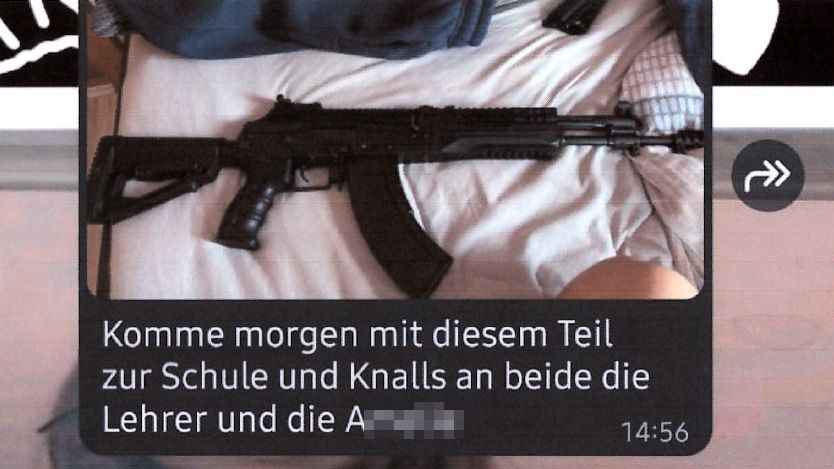 Die Nachricht des 13-Jährigen in der WhatsApp-Gruppe blieb fast völlig ohne Konsequenz