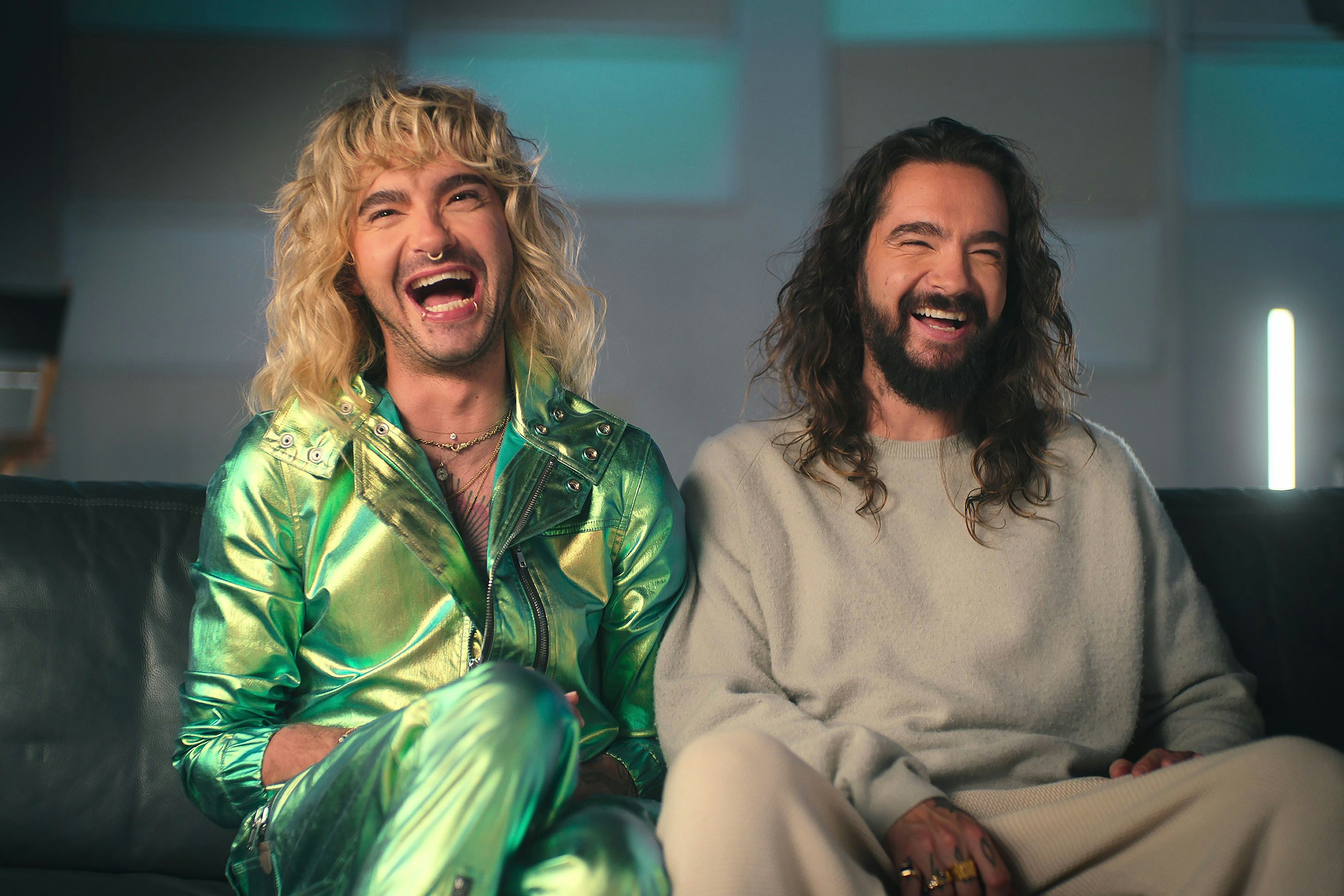 Zogen böse über Gottschalk her: Tom (r.) und Bill Kaulitz, hier in ihrer Netflix-Show "Kaulitz &amp; Kaulitz"