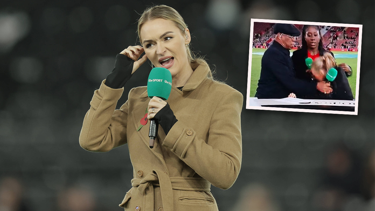 Heute.at - Fußball-Moderatorin bricht live im TV zusammen