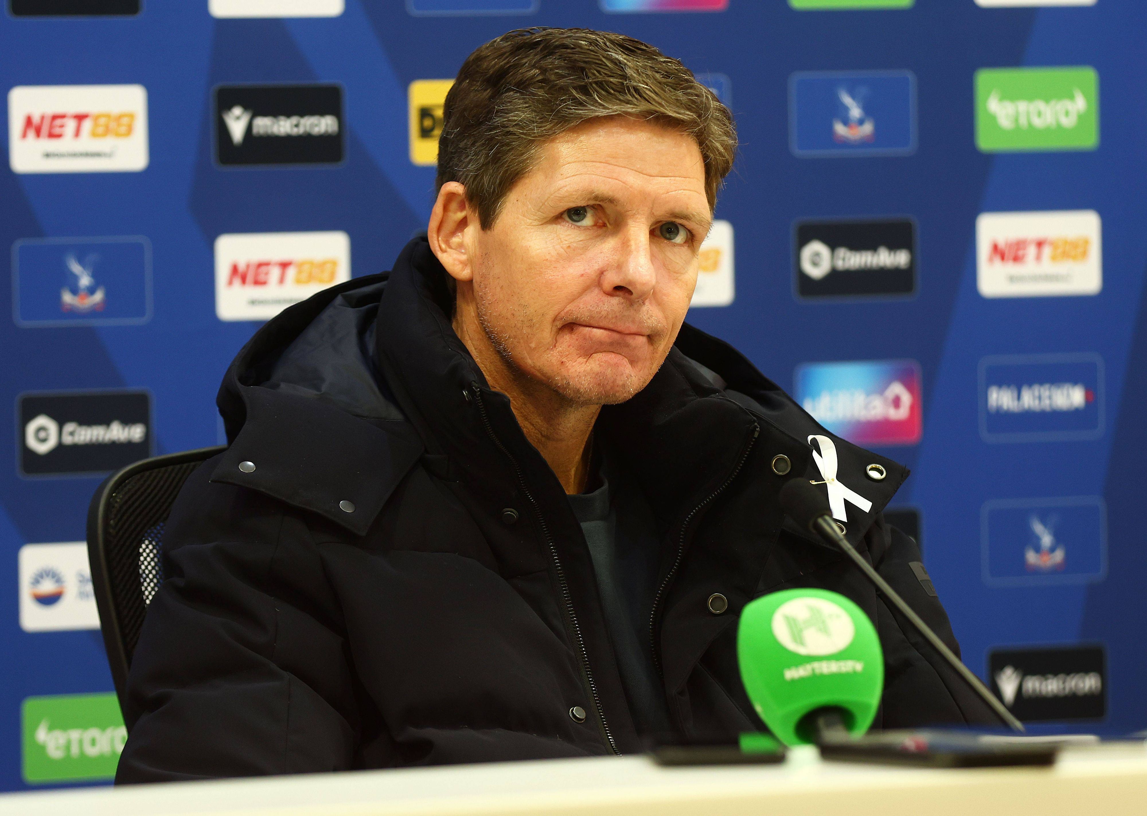 Oliver Glasner will mehr Rückendeckung von Crystal Palace.