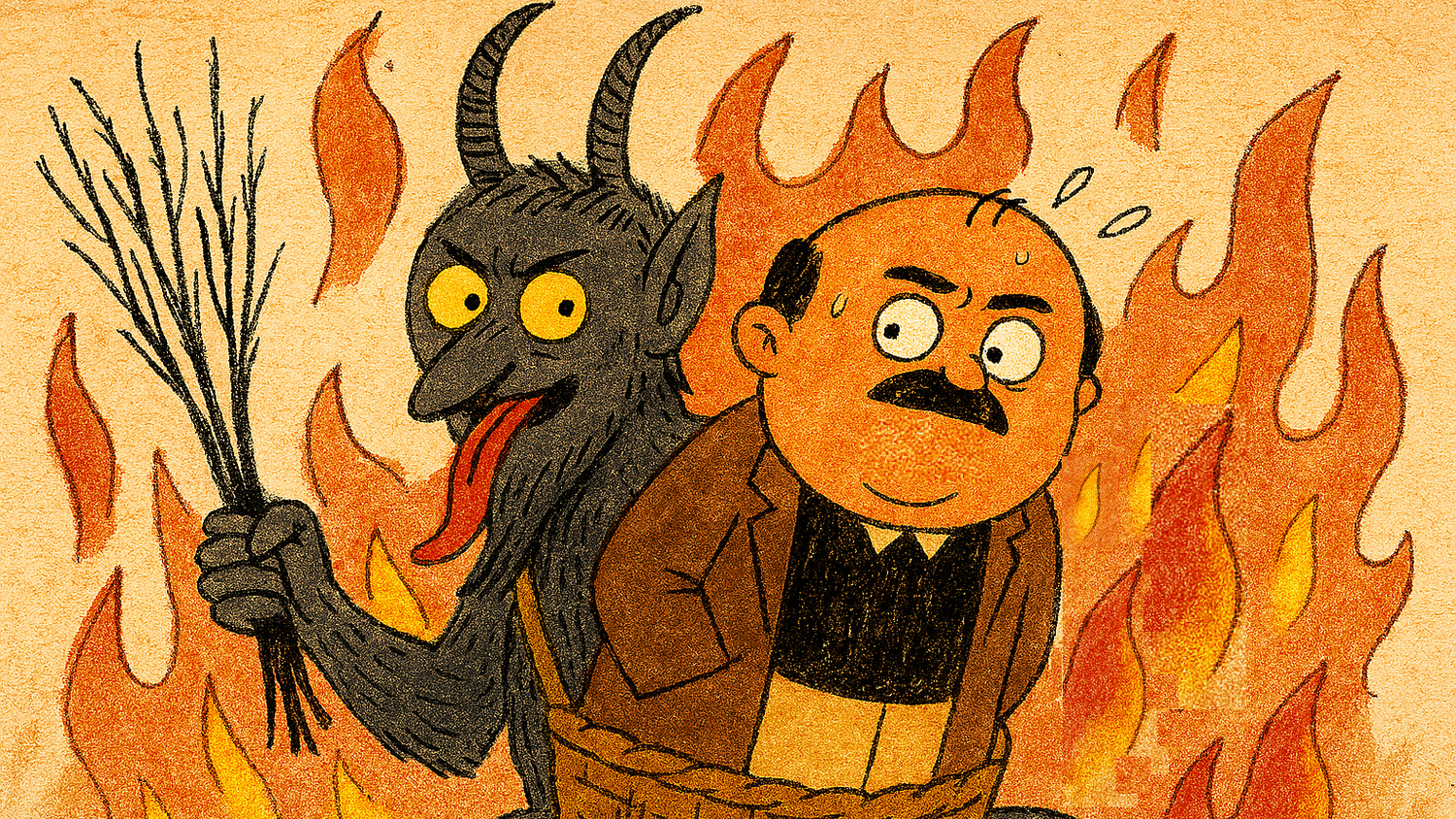 Komischer Kauz: Was macht Herlicek in der Butte vom Krampus?