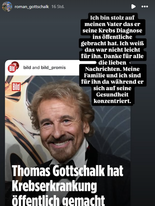 Roman Gottschalk auf seinem Instagram.