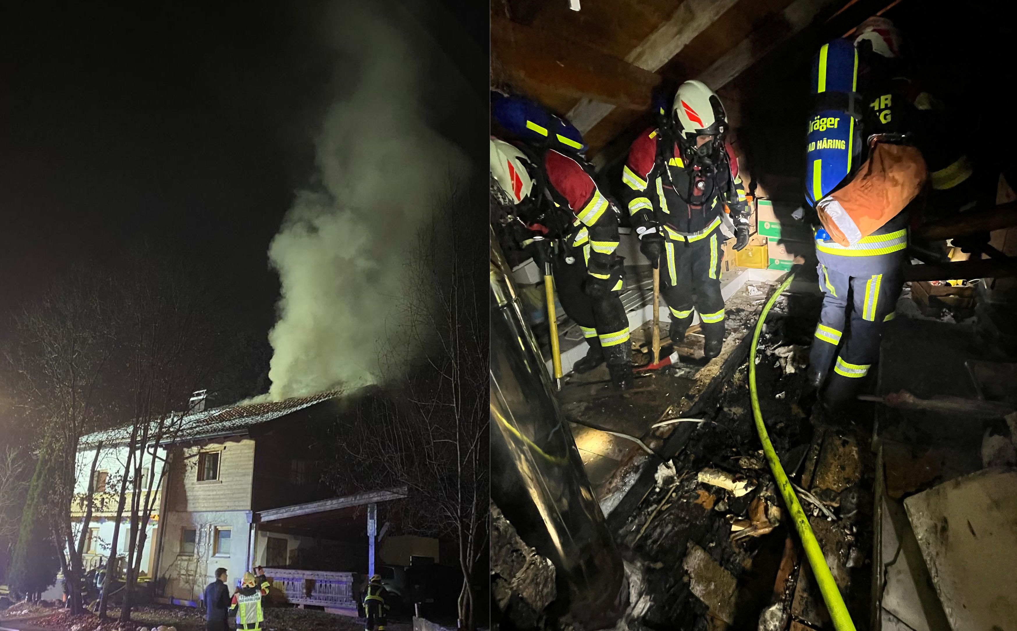  Bad Häring-Feuerwehreinsatz nach Brandgeschehen bei Kamin -Fotocredit: ZOOM.TIROL 