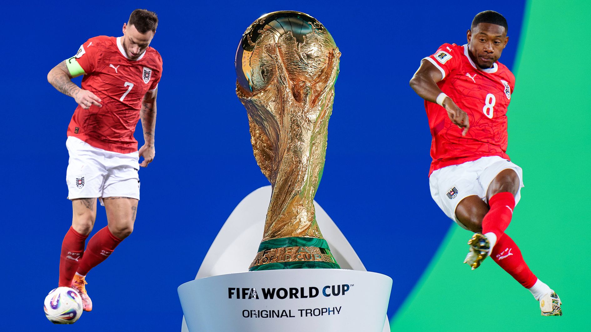 Für Marko Arnautovic und David Alaba ist es die erste Teilnahme an einer WM.