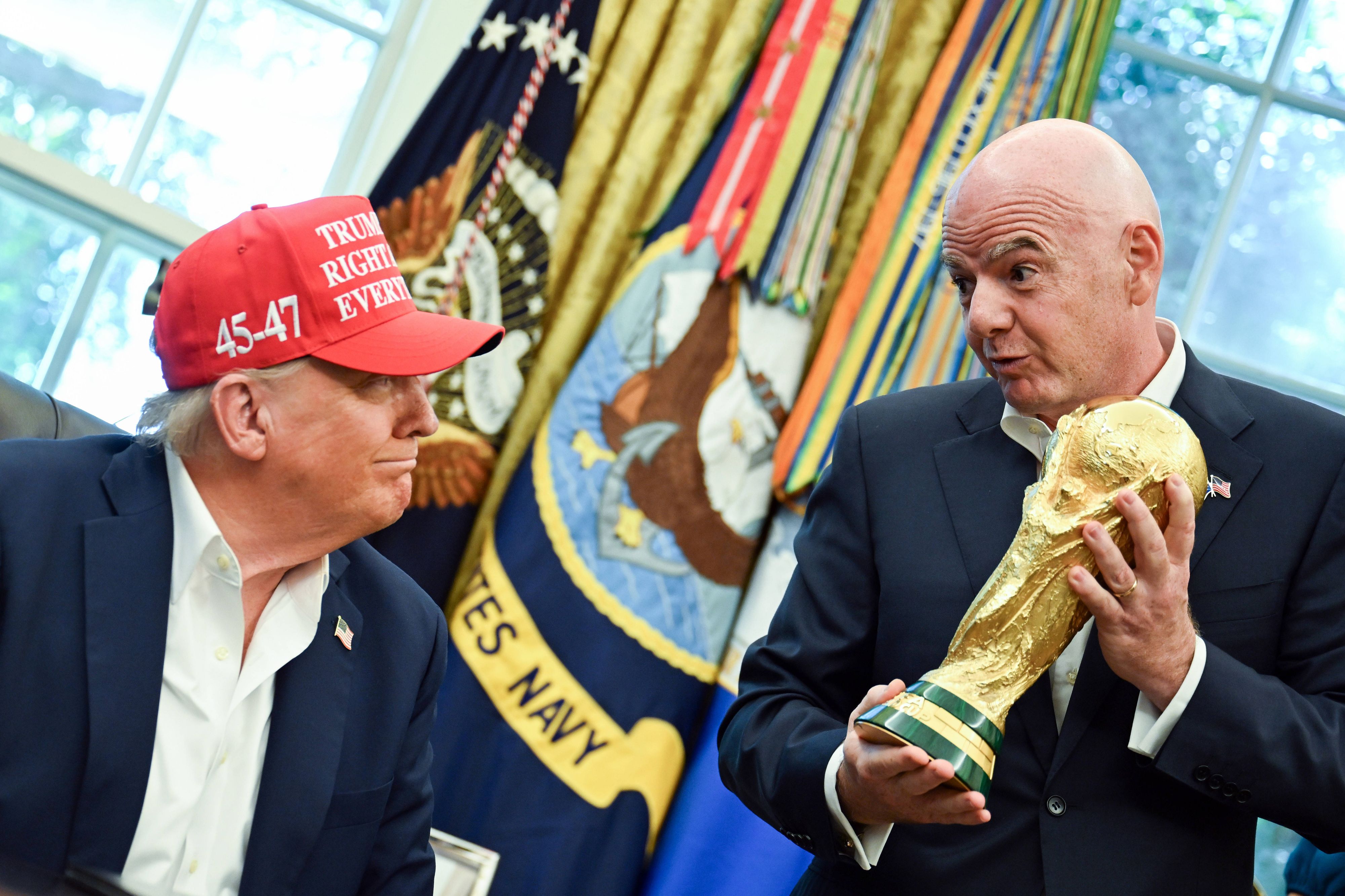 US-Präsident Donald Trump und FIFA-Chef Gianni Infantino sind politische 