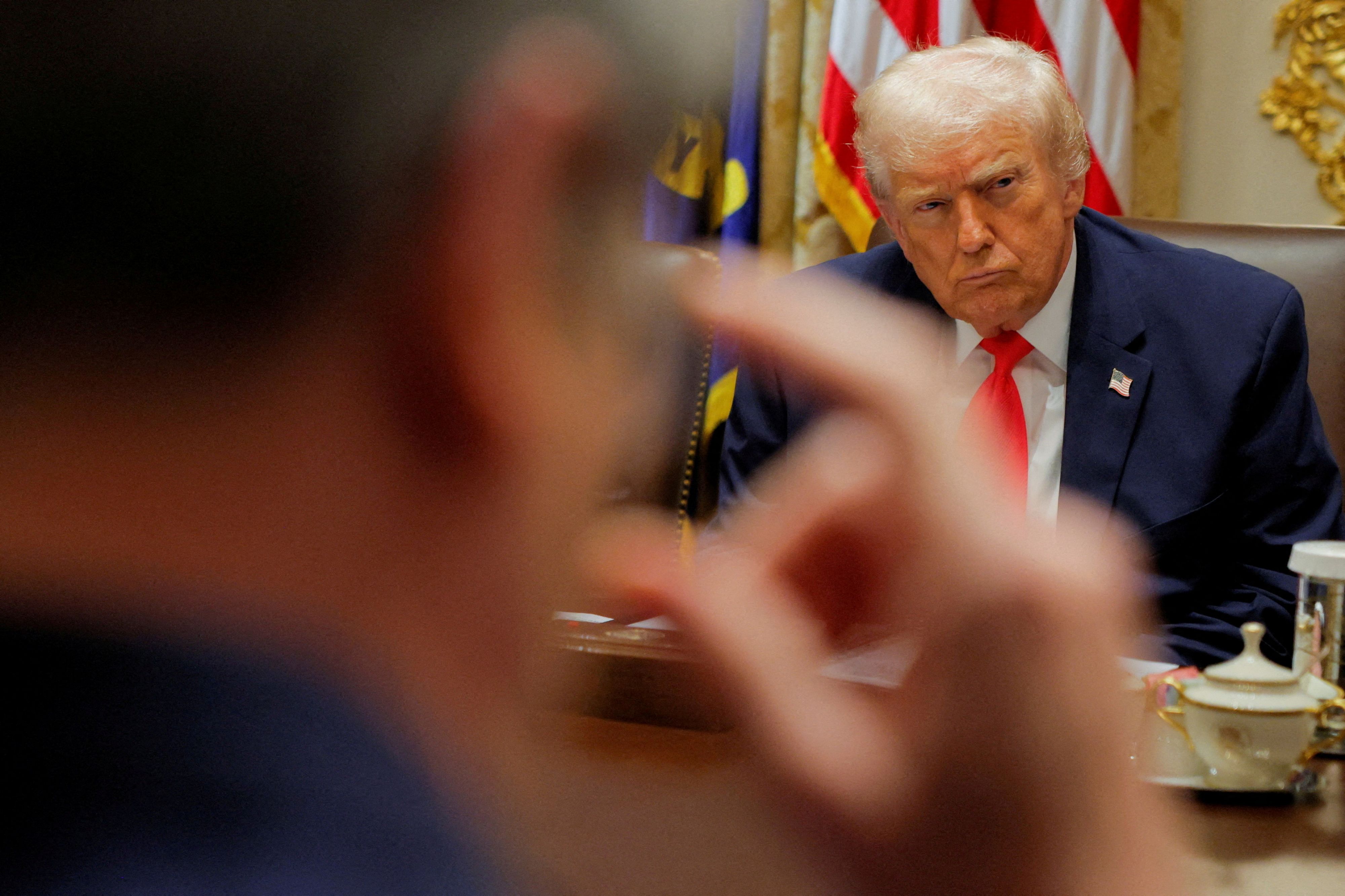 US-Präsident Donald Trump legte in scharfen Worten seine 