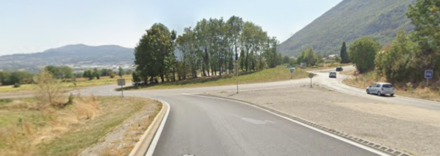 Der Unfall ereignete sich bei diesem Kreisverkehr.