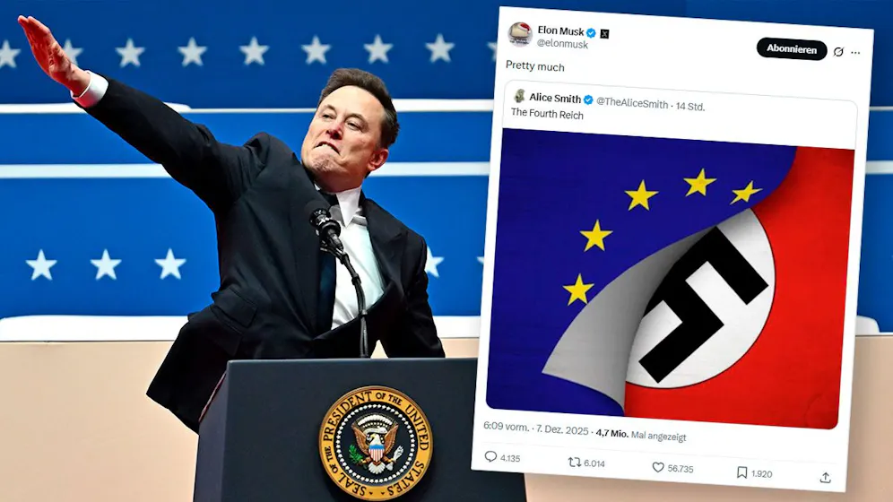 Elon Musk tobt nach der EU-Millionenstrafe gegen X.
