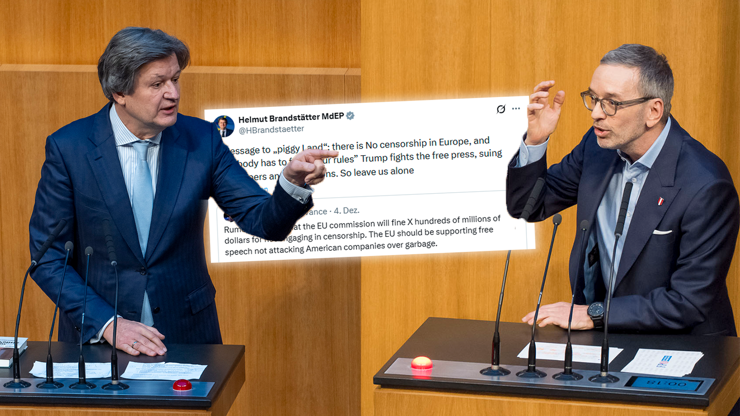 Heute.at - Neos-Grande beschimpft USA als Schweine-Land