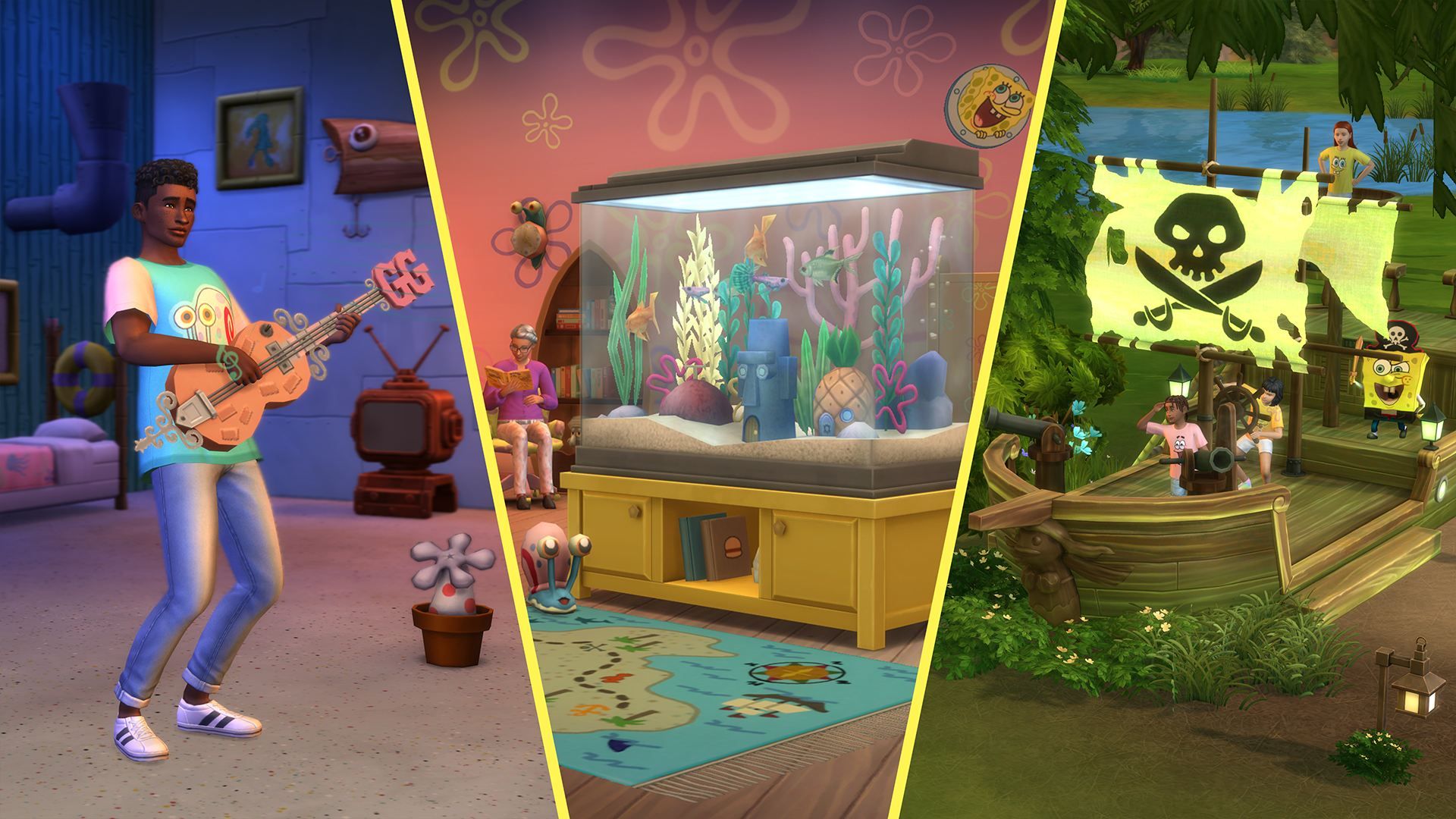"Die Sims 4" enthüllt zwei ikonische SpongeBob-Sets.