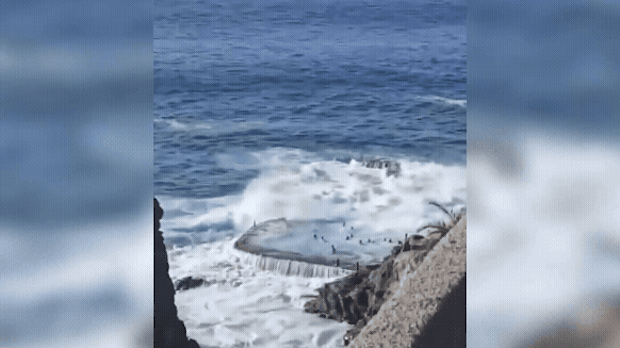 Video zeigt Todesbecken kurz vor Riesenwelle