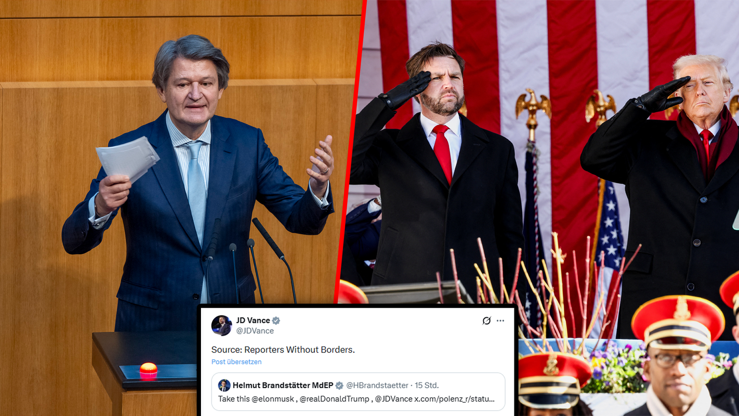 Heute.at - Nimm das: Trump-Vize und NEOS-Mann geraten aneinander