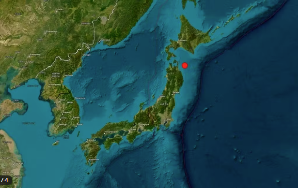 Vor Nordjapan hat ein starkes Erdbeben die Region erschüttert, die Magnitude wird mit 7,2 bis 7,6 angegeben.