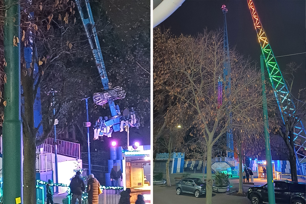 Heute.at - Hilfe! Stromausfall legt Fahrgeschäft am Prater lahm