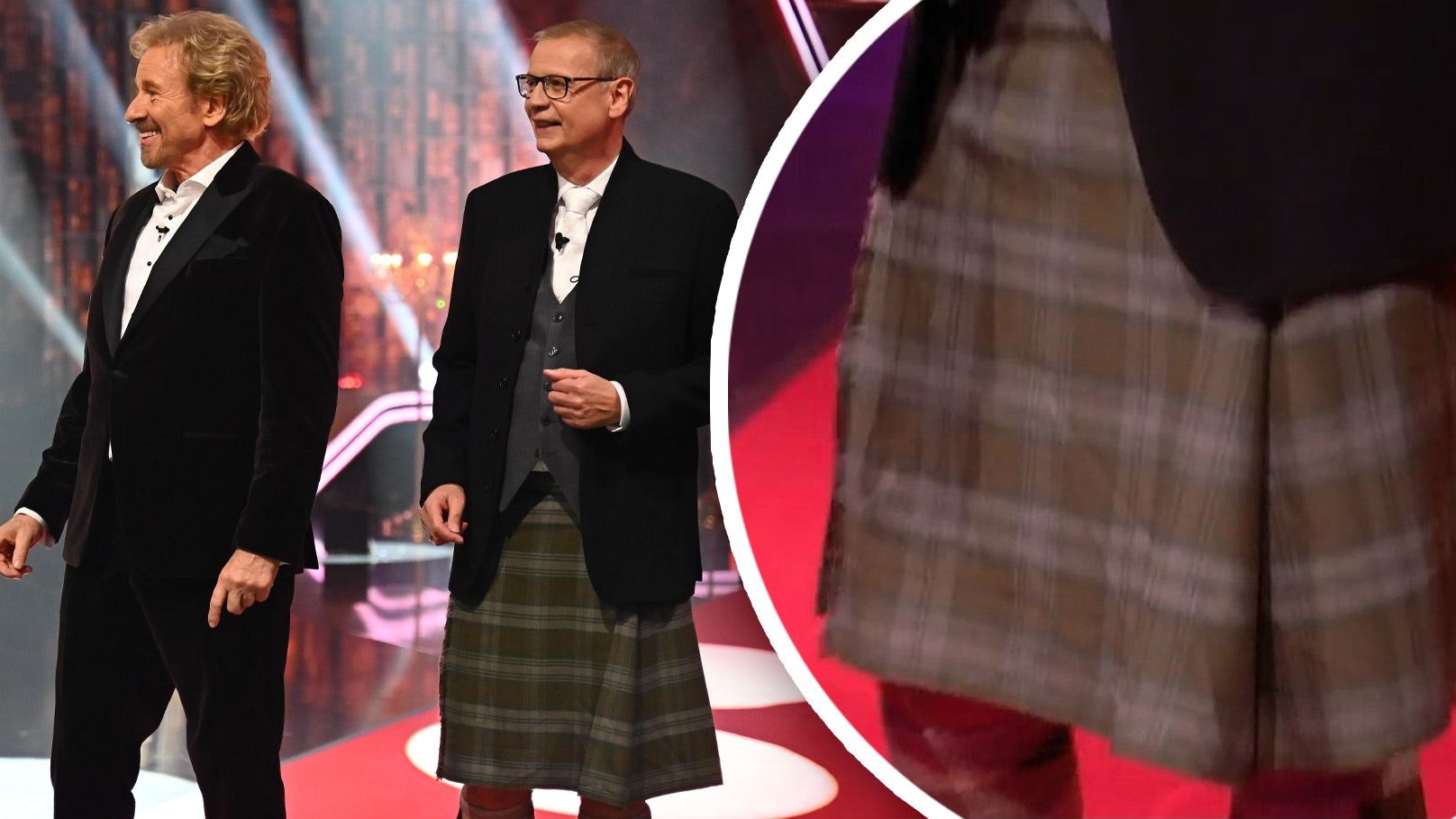 Heute.at - Günther Jauch überrascht alle und trägt Rock in TV-Show