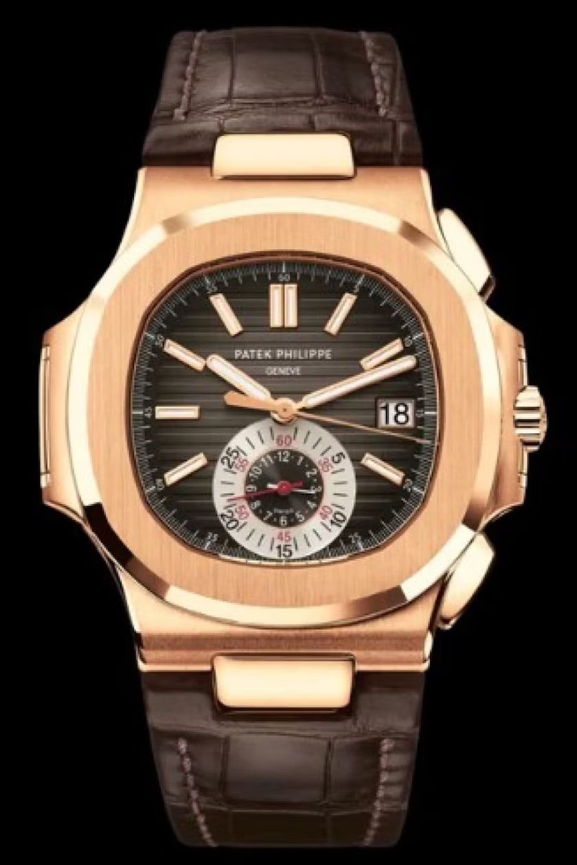 Patek Philippe Nautilus Chronograph in Roségold, Referenz 5980R-001 – offenbar eine der Lieblingsuhren von René Benko