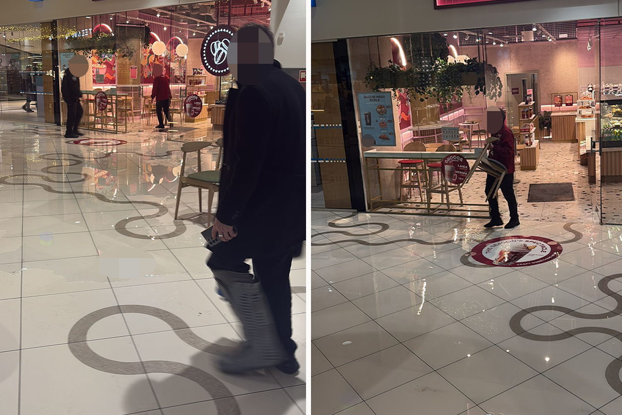 Heute.at - Café unter Wasser – Technikfehler in Wien Mitte