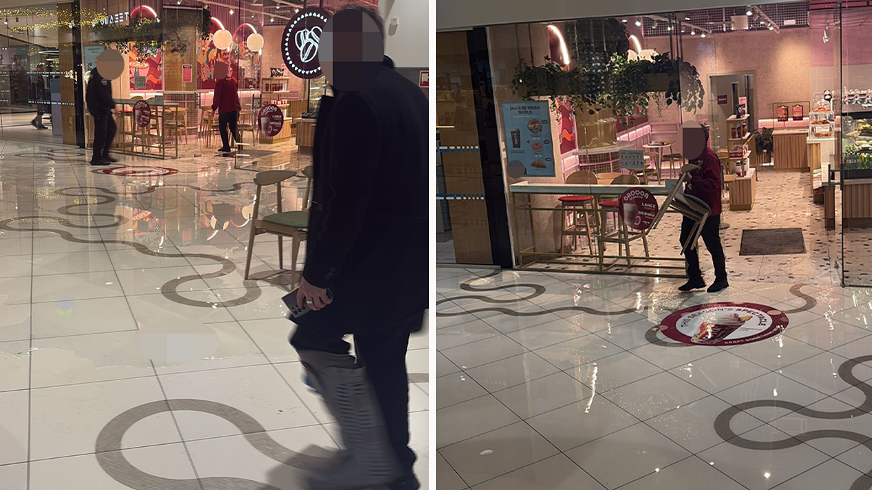 Heute.at - Café unter Wasser – Technikfehler in Wien Mitte