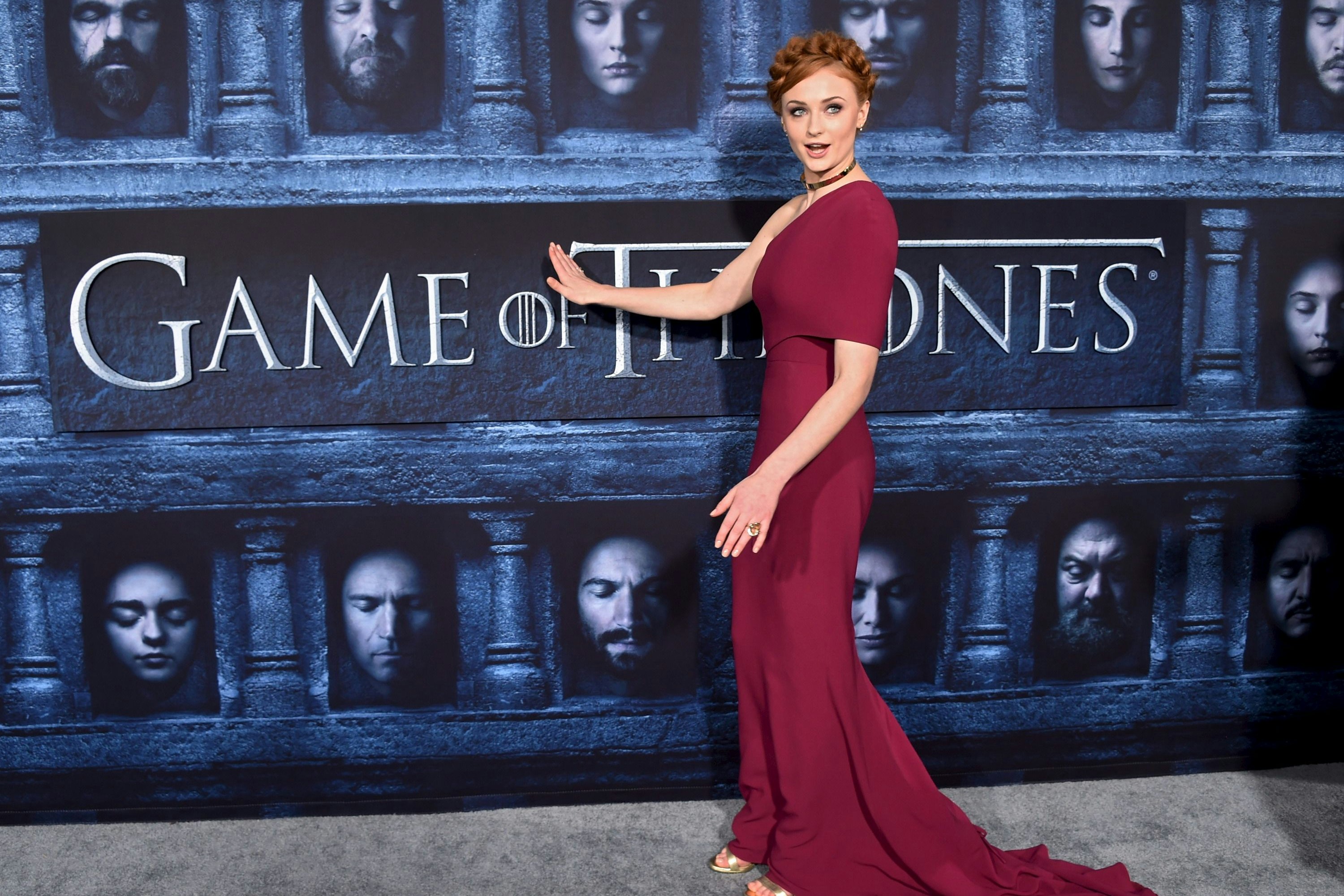 Sophie Turner bei der Premiere der sechsten Staffel von "Game of Thrones"