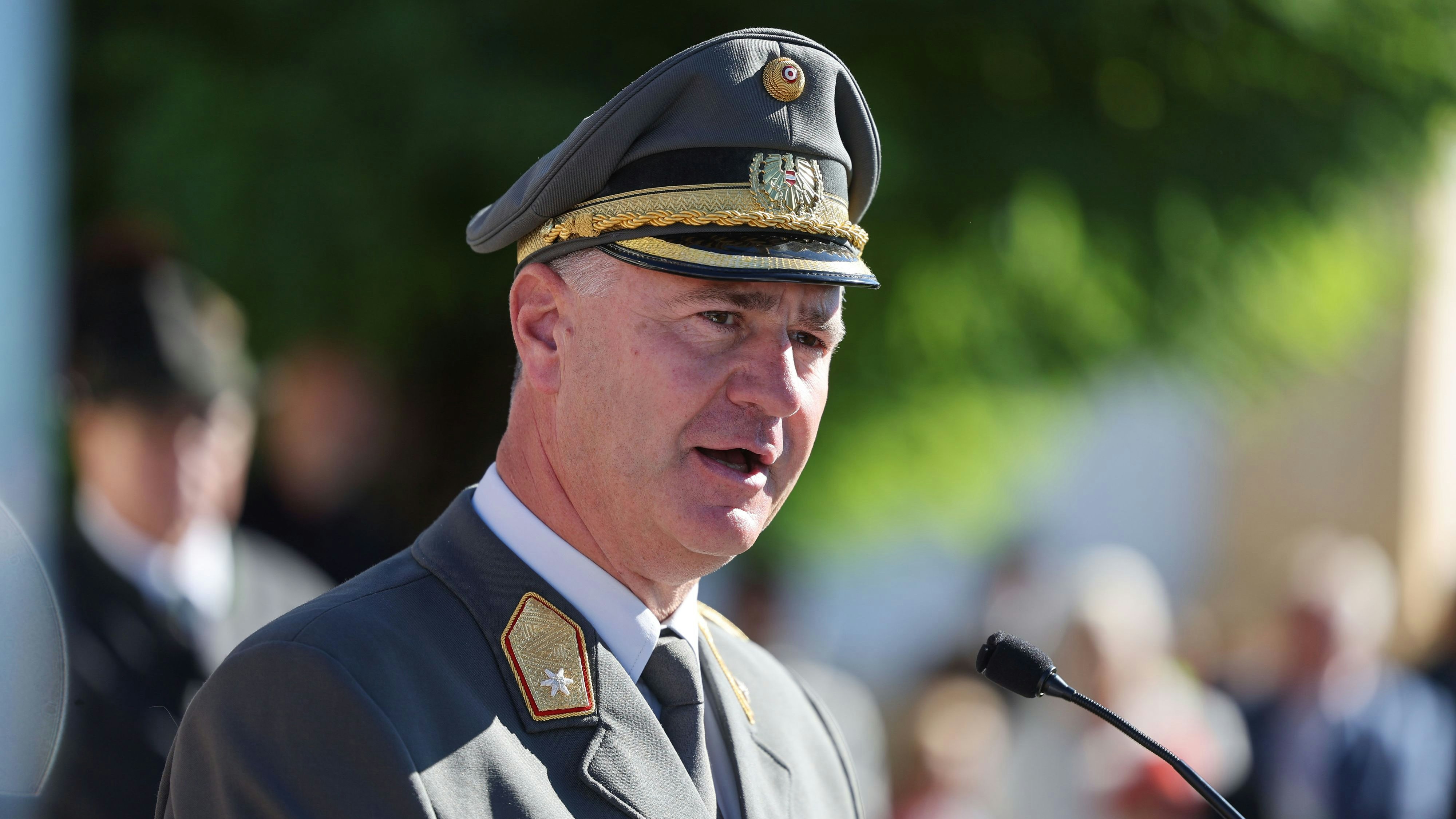 Peter Schinnerl, Militärkommandant Salzburg, bei der Friedenswallfahrt des Salzburger Kameradschaftsbundes nach Maria Plain. Oktober 2024.