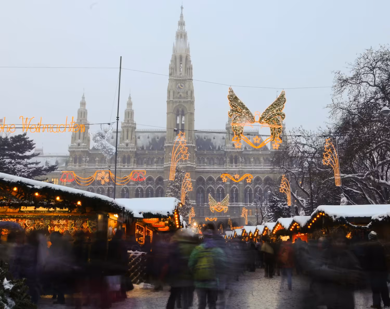 Vor allem in Wien schneit es zu Weihnachten immer seltener