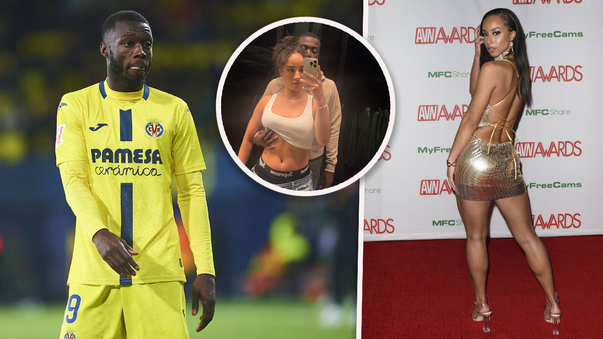 Nicolas Pepe und seine Partnerin, die Pornodarstellerin Teanna Trump. 