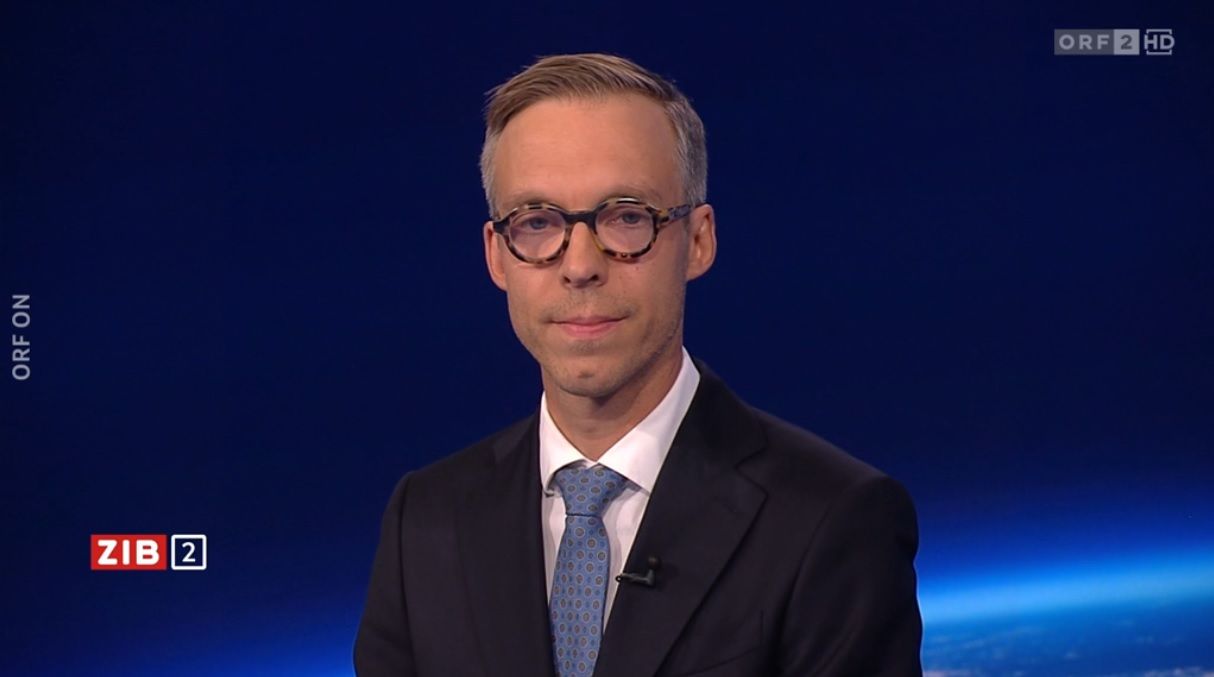 Michael Feichtinger am Mittwochabend in der ZiB-2. 