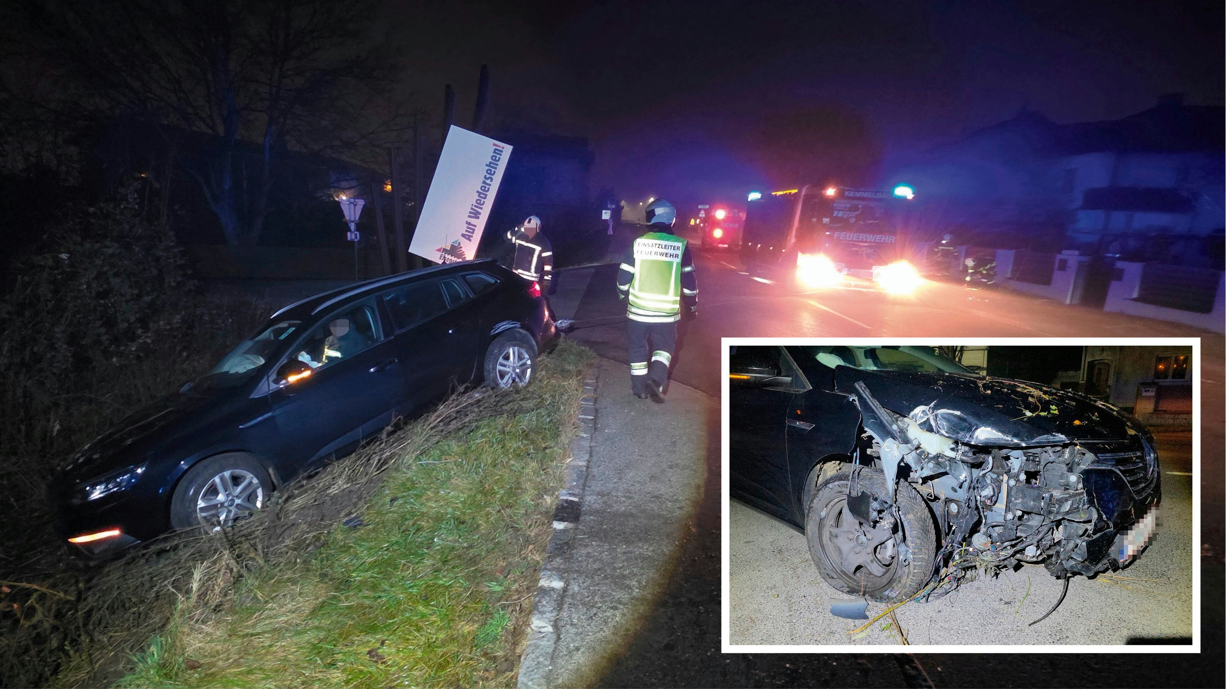 Heute.at - Auf Wiedersehen! – Mann landet in Graben