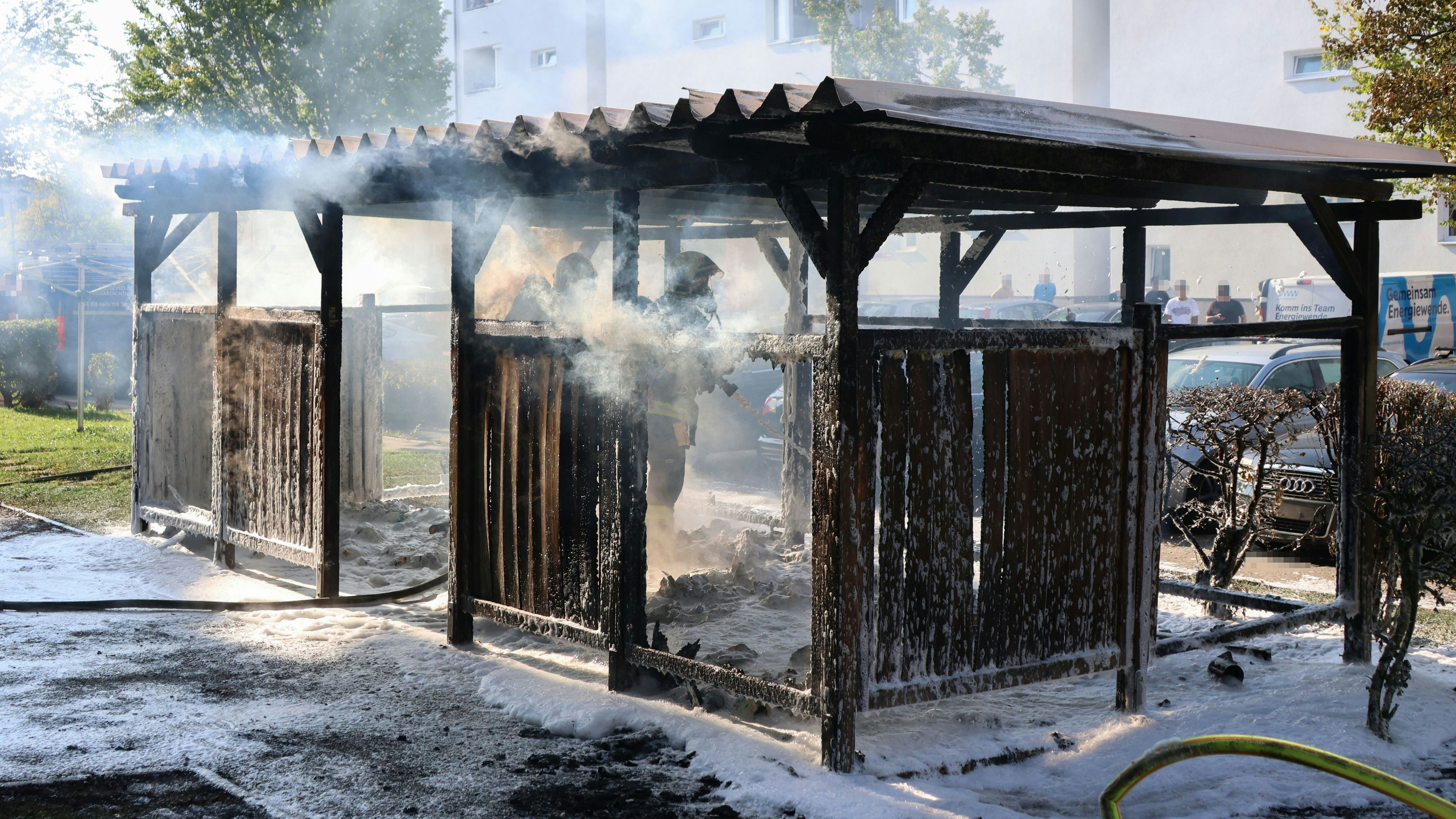 Heute.at - Bub (10) setzt mit Böller ganze Müllinsel in Brand